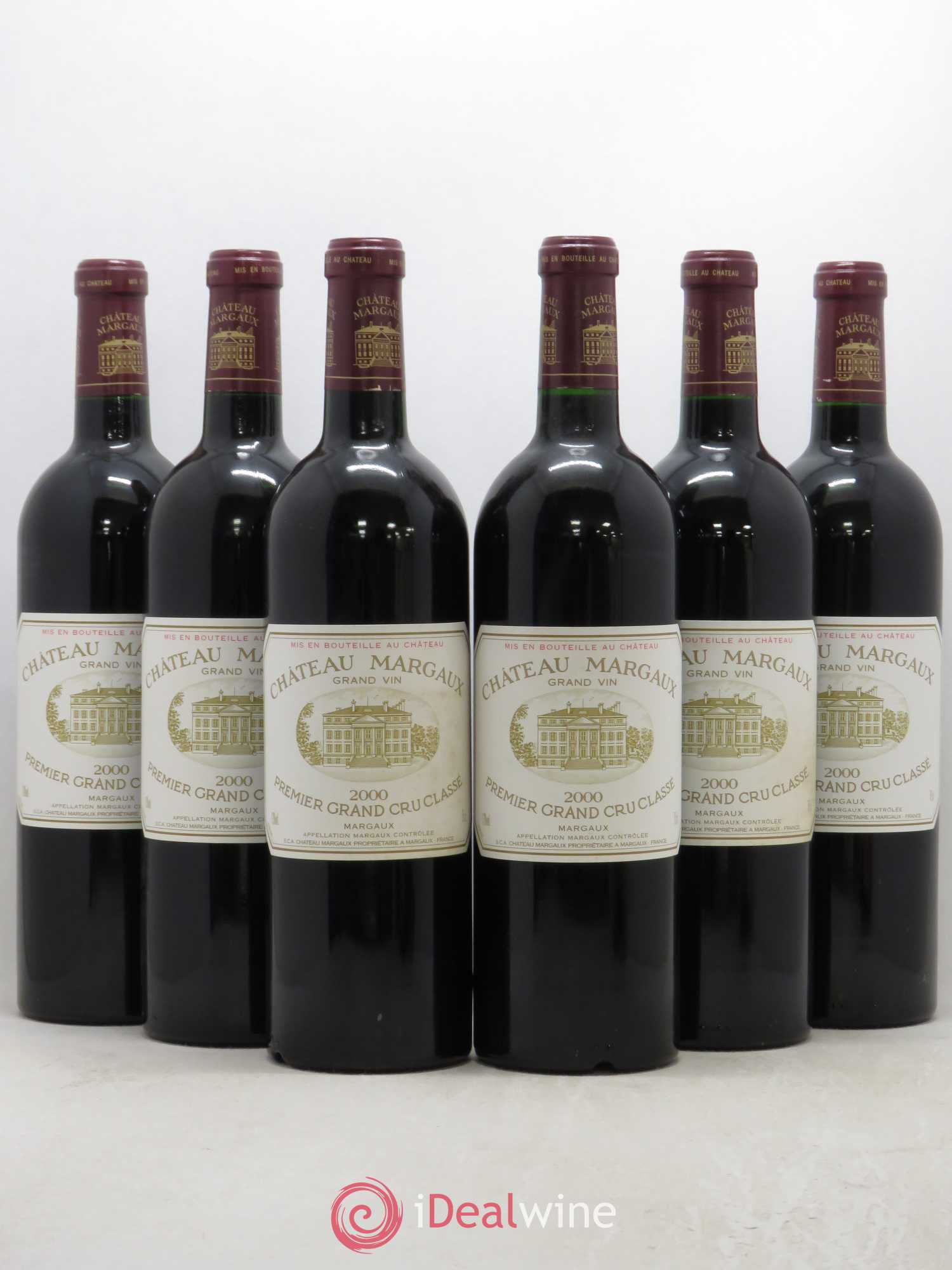 Château Margaux 1er Grand Cru Classé 2000 - Lot de 6 bouteilles - 0