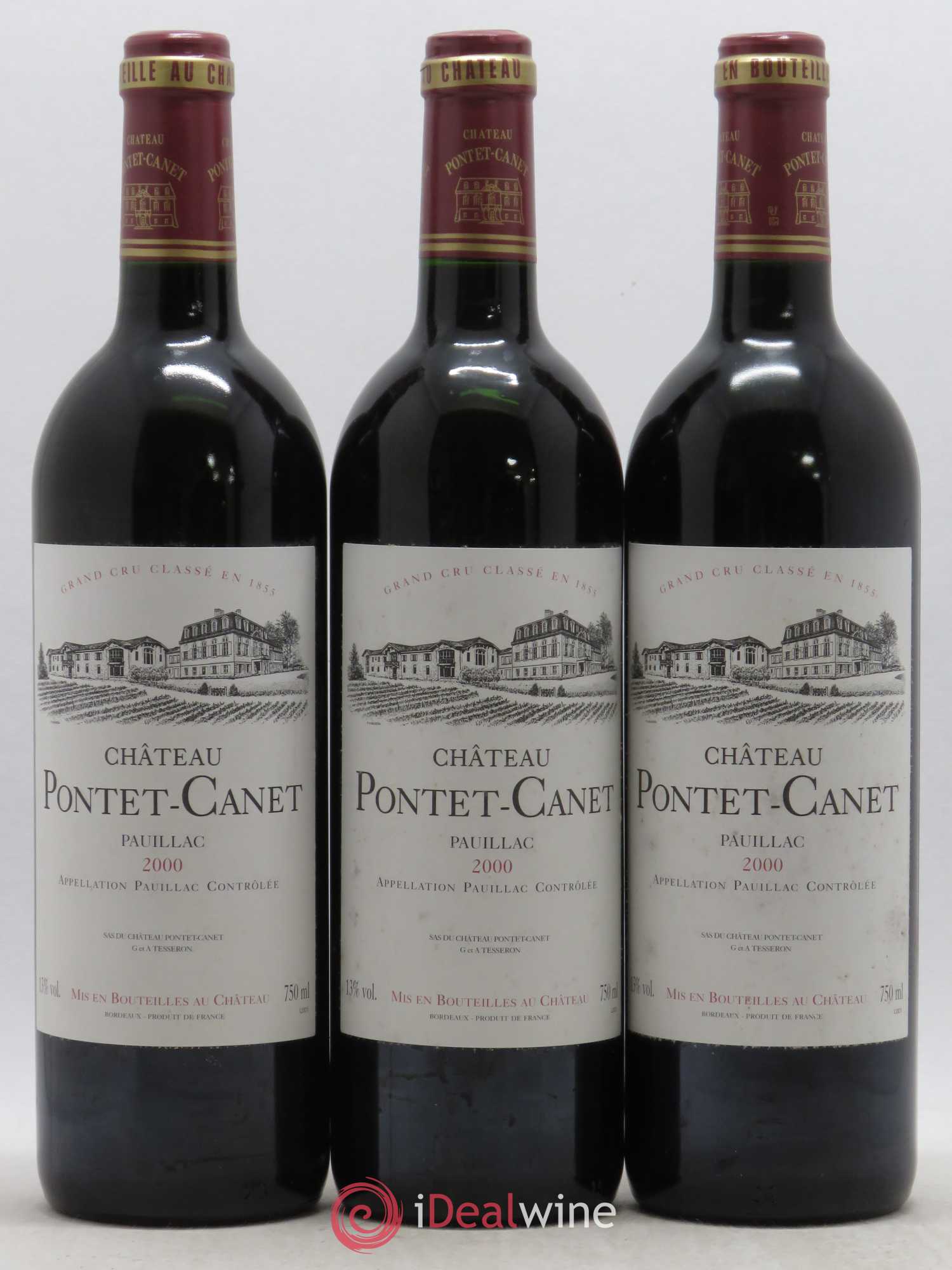 Château Pontet Canet 5ème Grand Cru Classé 2000 - Lot de 12 bouteilles - 2