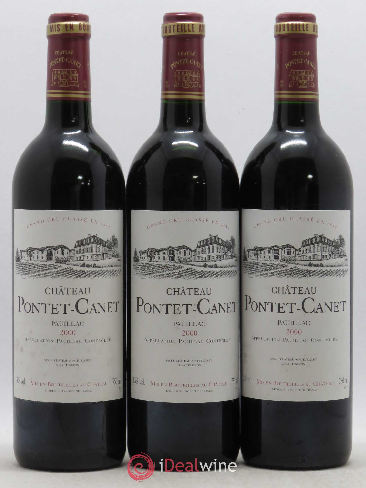 Château Pontet Canet 5ème Grand Cru Classé 2000 - Lot de 12 bouteilles - 3