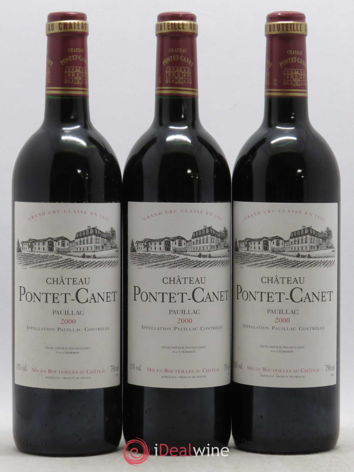 Château Pontet Canet 5ème Grand Cru Classé 2000 - Lot de 12 bouteilles - 4