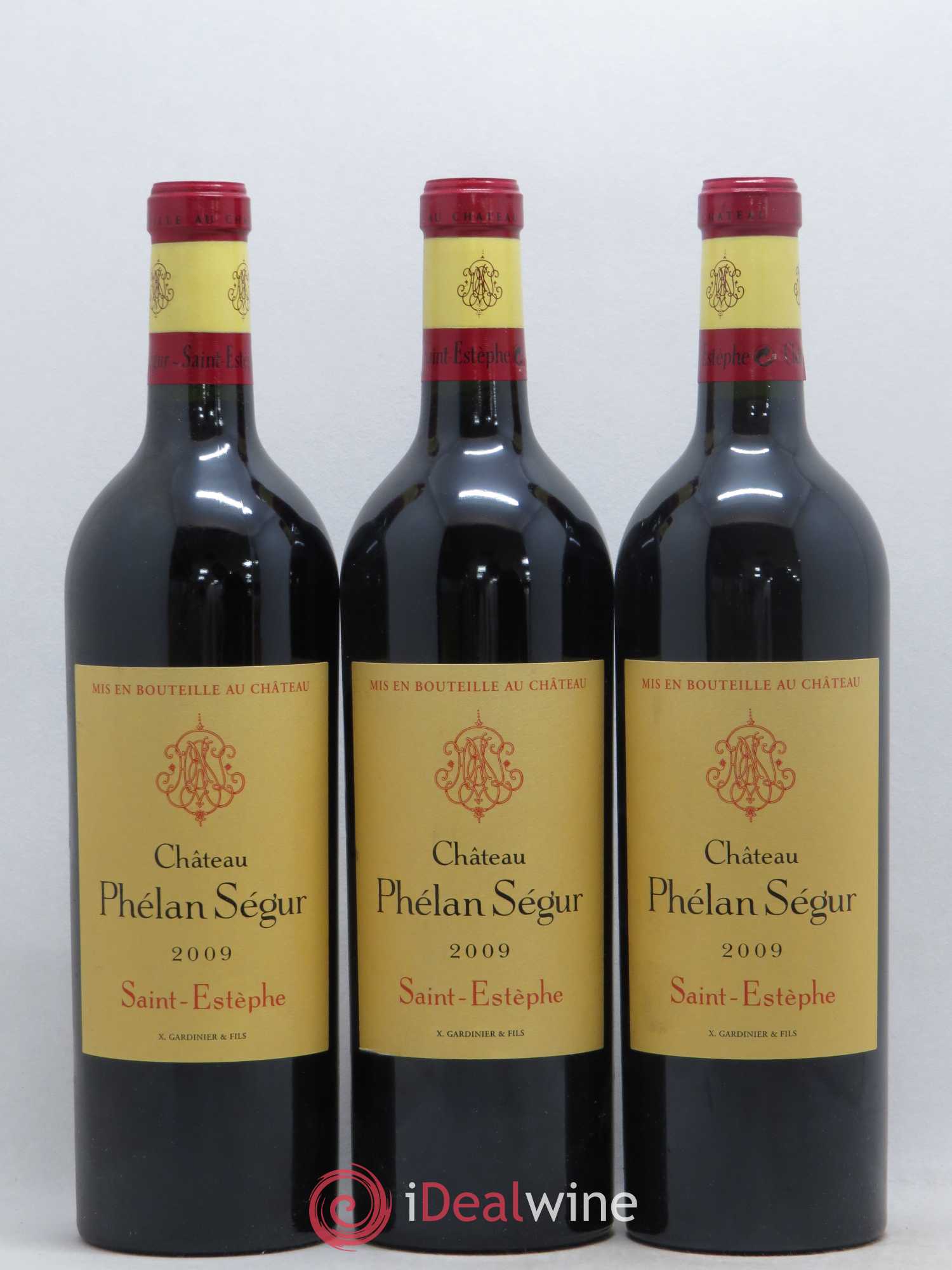 Château Phélan Ségur 2009 - Lot de 3 bouteilles - 0