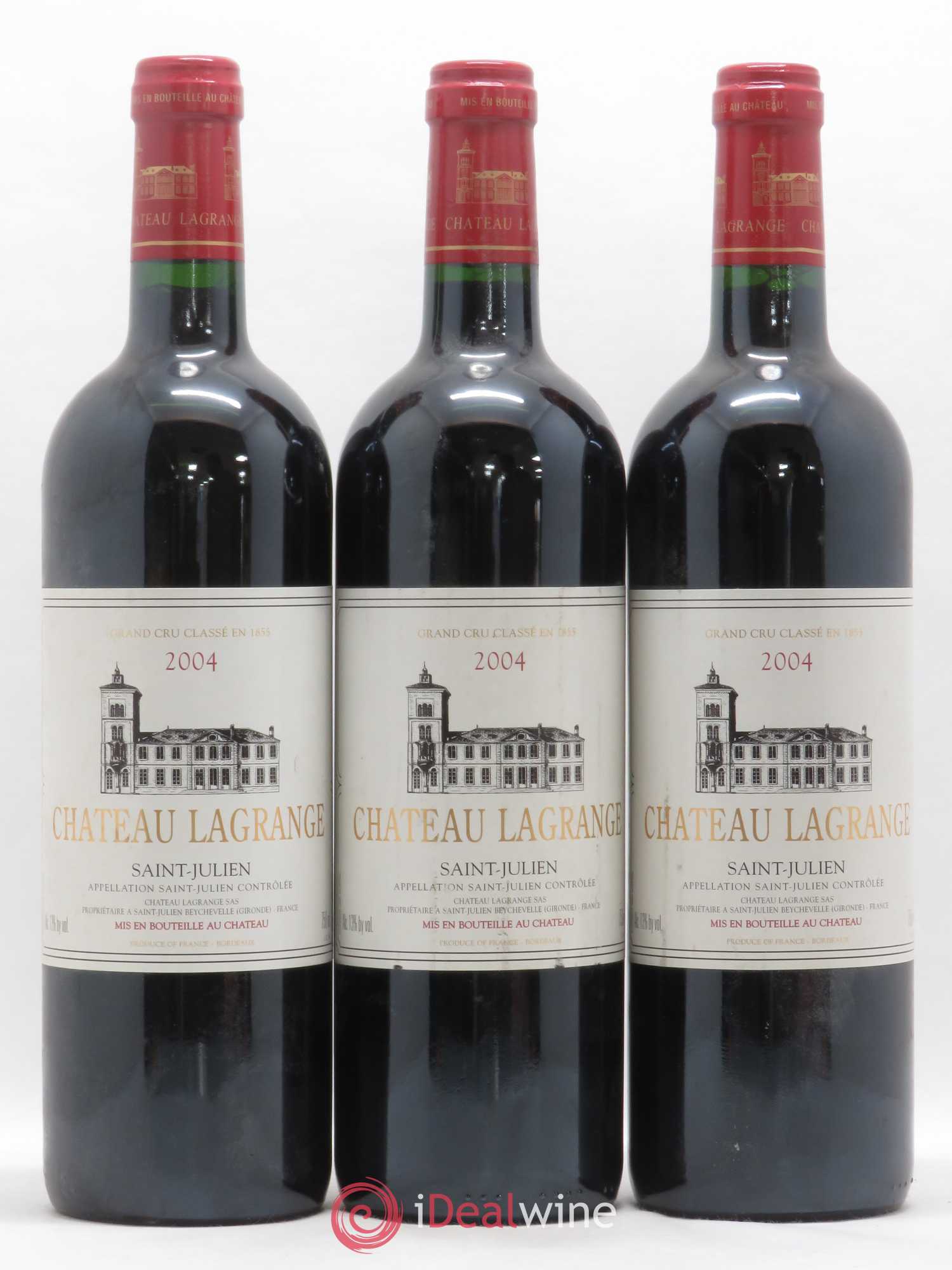 Château Lagrange 3ème Grand Cru Classé 2004 - Lot de 3 bouteilles - 0