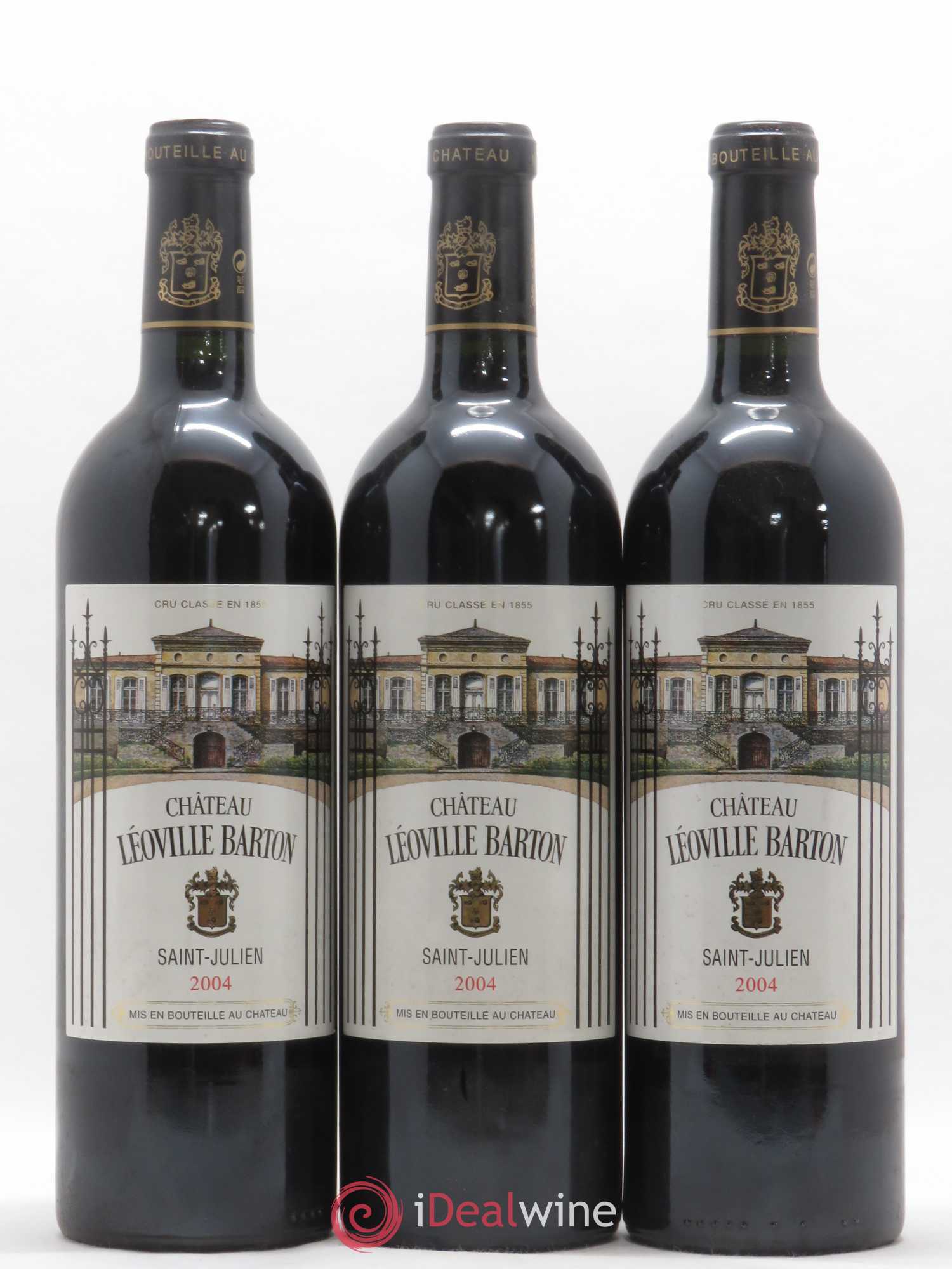 Château Léoville Barton 2ème Grand Cru Classé 2004 - Lot de 3 bouteilles - 0