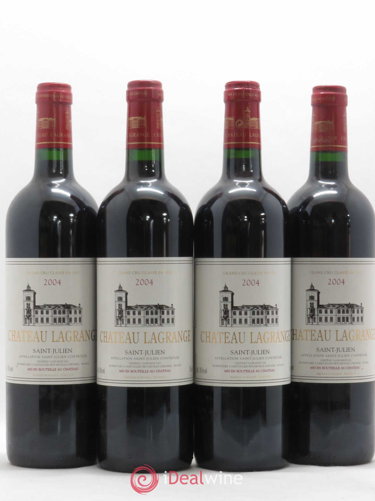 Château Lagrange 3ème Grand Cru Classé 2004 - Lot de 4 bouteilles - 0