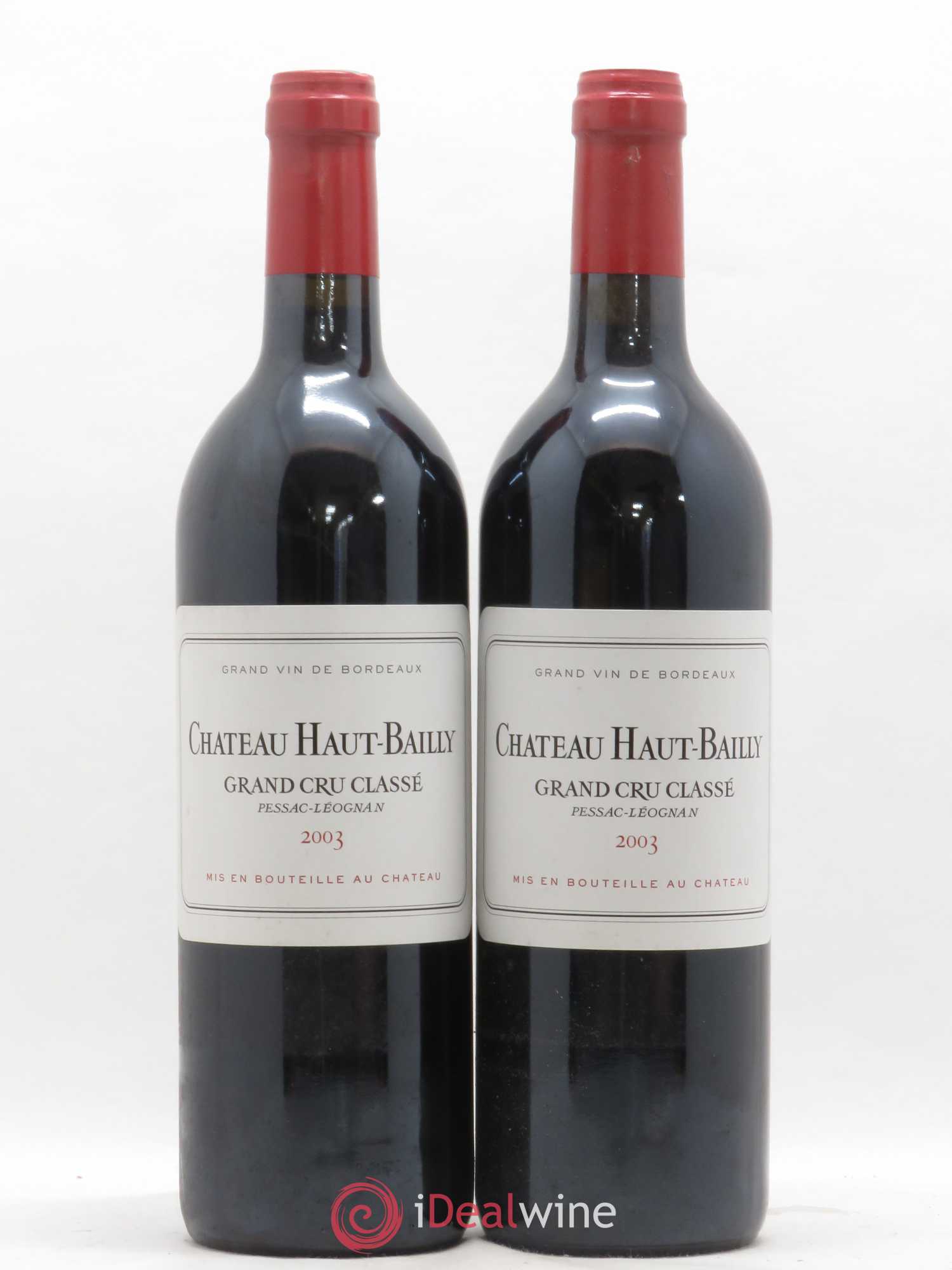 Château Haut-Bailly Cru Classé de Graves 2003 - Lot de 2 bouteilles - 0