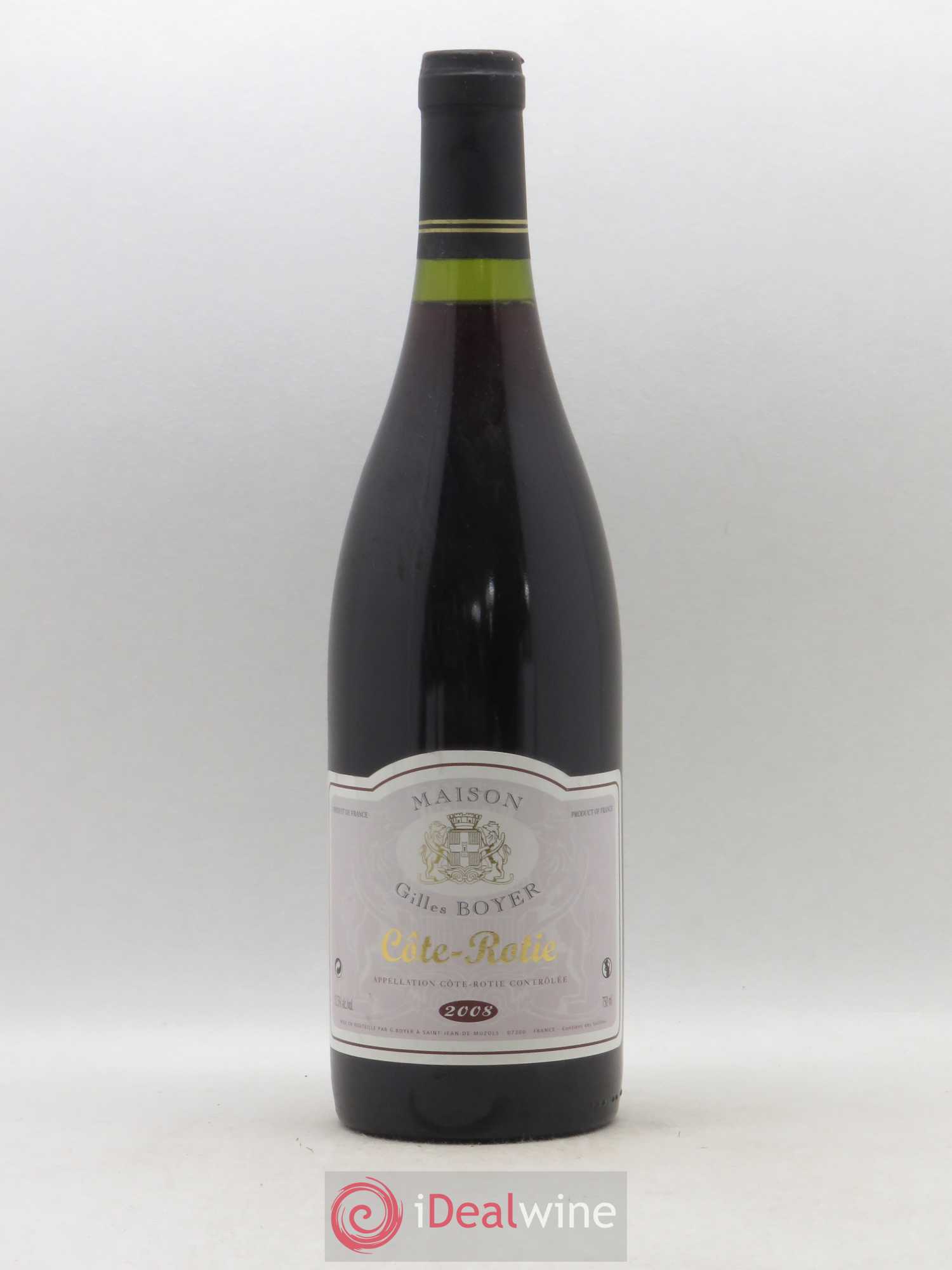 Côte-Rôtie Maison Gilles Boyer 2008 - Lot de 1 bouteille - 0