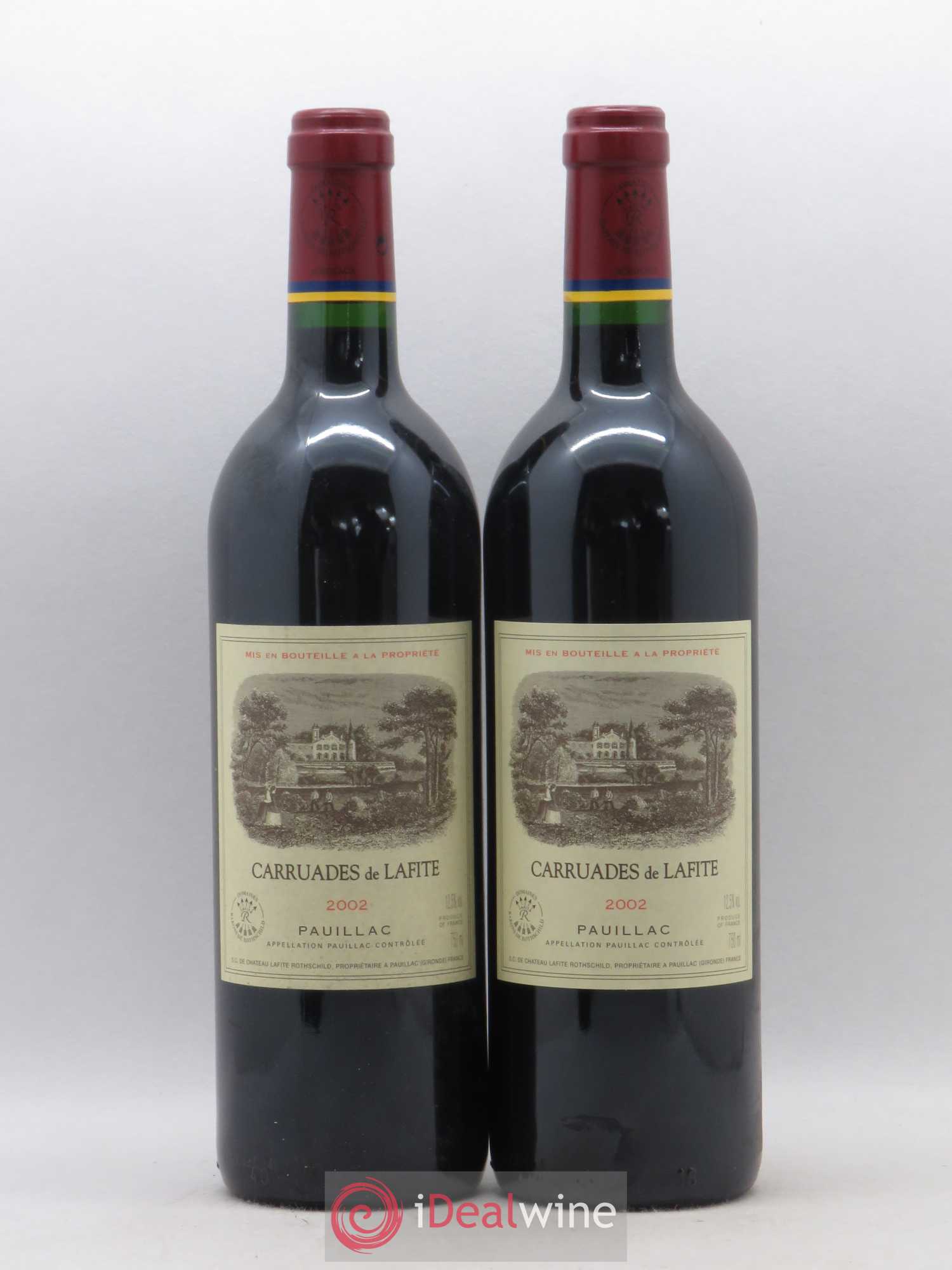 Carruades de Lafite Rothschild Second Vin 2002 - Lot de 2 bouteilles - 0