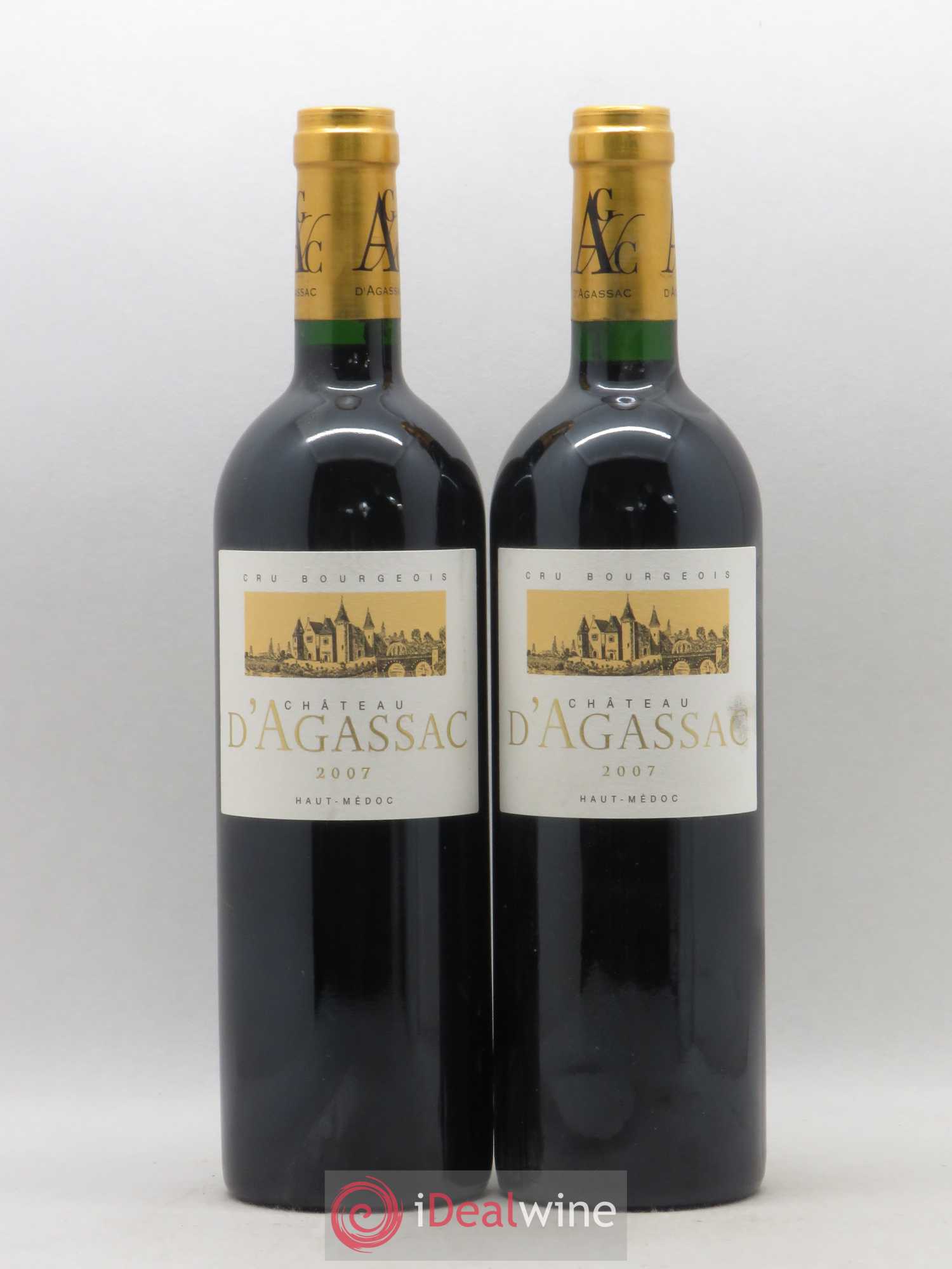 Château d' Agassac Cru Bourgeois 2007 - Lot de 2 bouteilles - 0