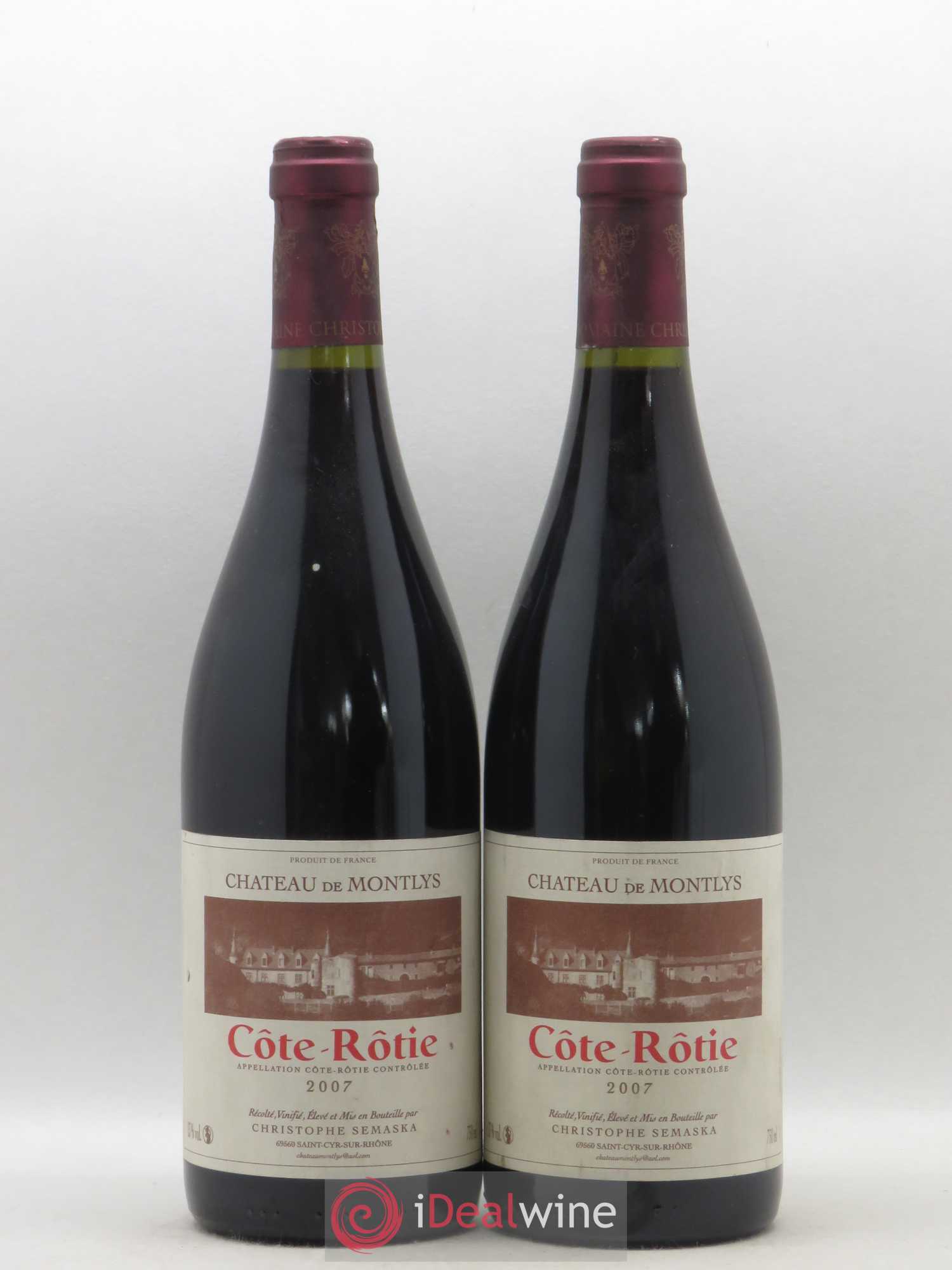 Côte-Rôtie Château de Montlys 2007 - Lot de 2 bouteilles - 0
