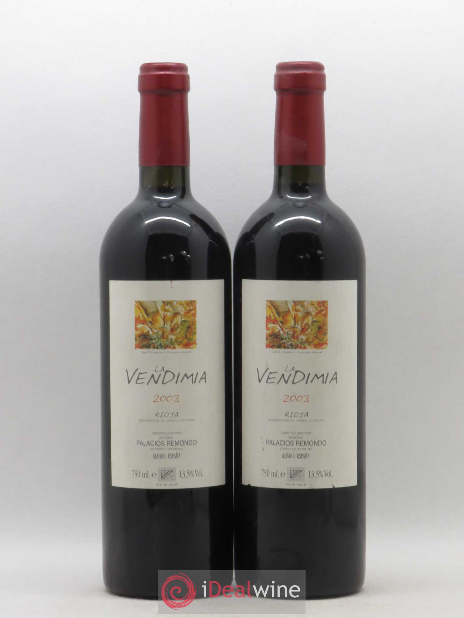 Rioja DOCA Palacios Remondo La Vendimia Trempranillo 2003 - Posten von 2 Flaschen - 0