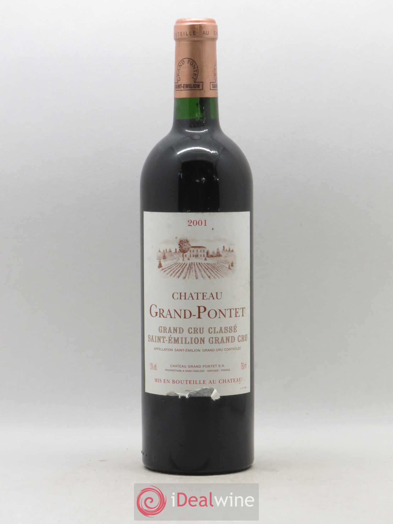 Château Grand Pontet Grand Cru Classé 2001 - Lot de 1 bouteille - 0