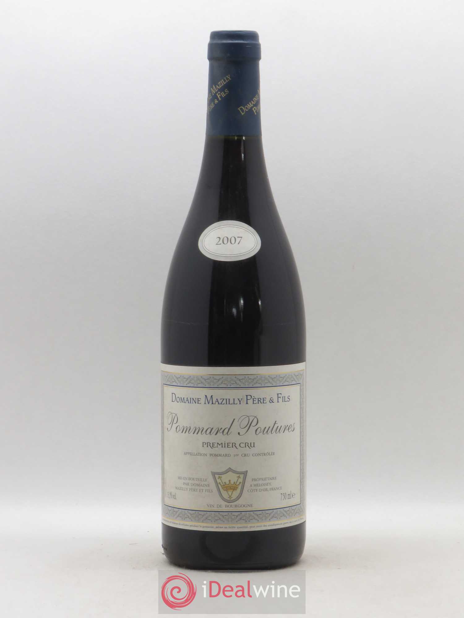 Pommard 1er Cru Poutures Mazilly Père et Fils 2007 - Posten von 1 Flasche - 0