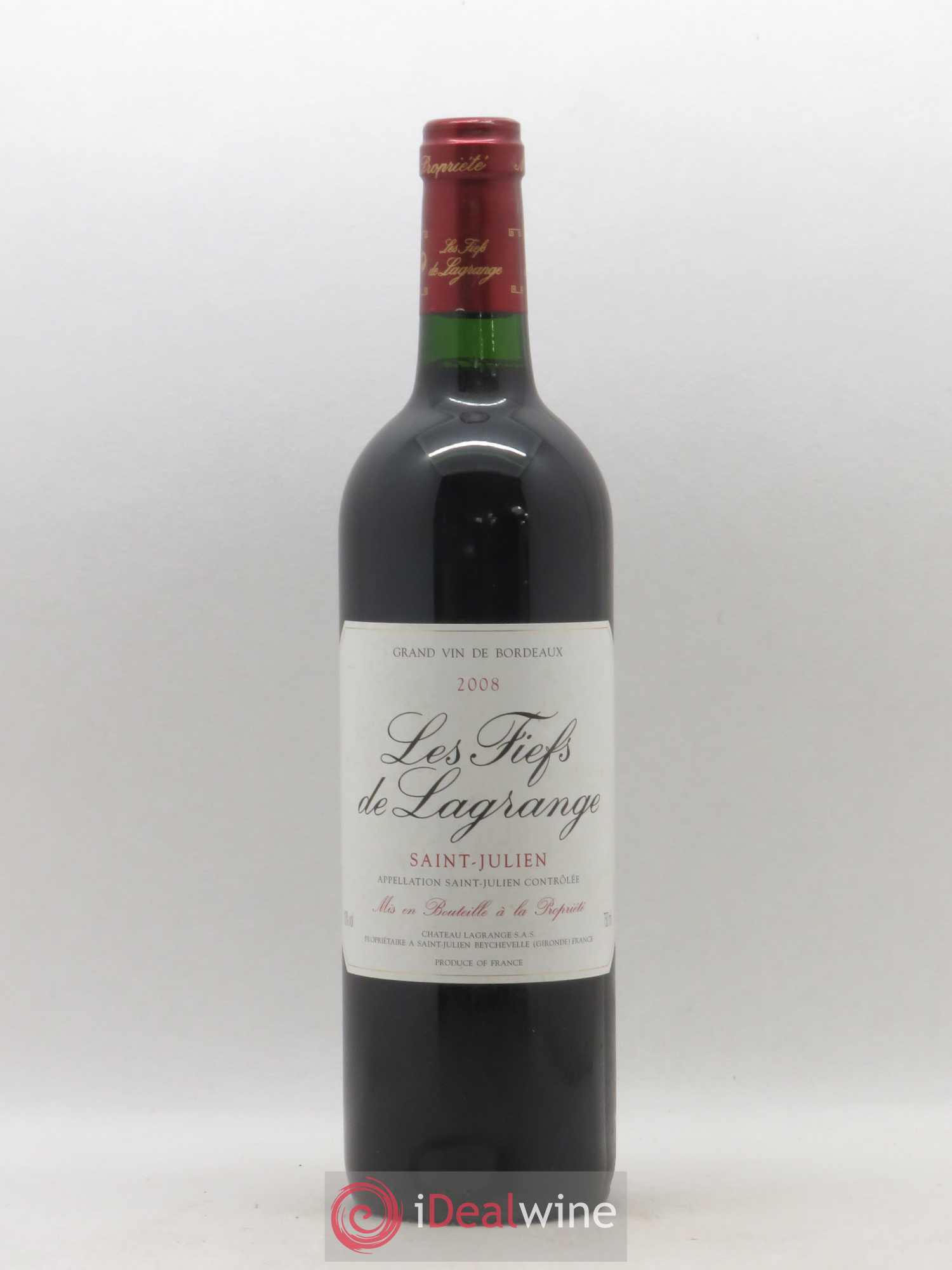 Les Fiefs de Lagrange Second Vin 2008 - Lot de 1 bouteille - 0