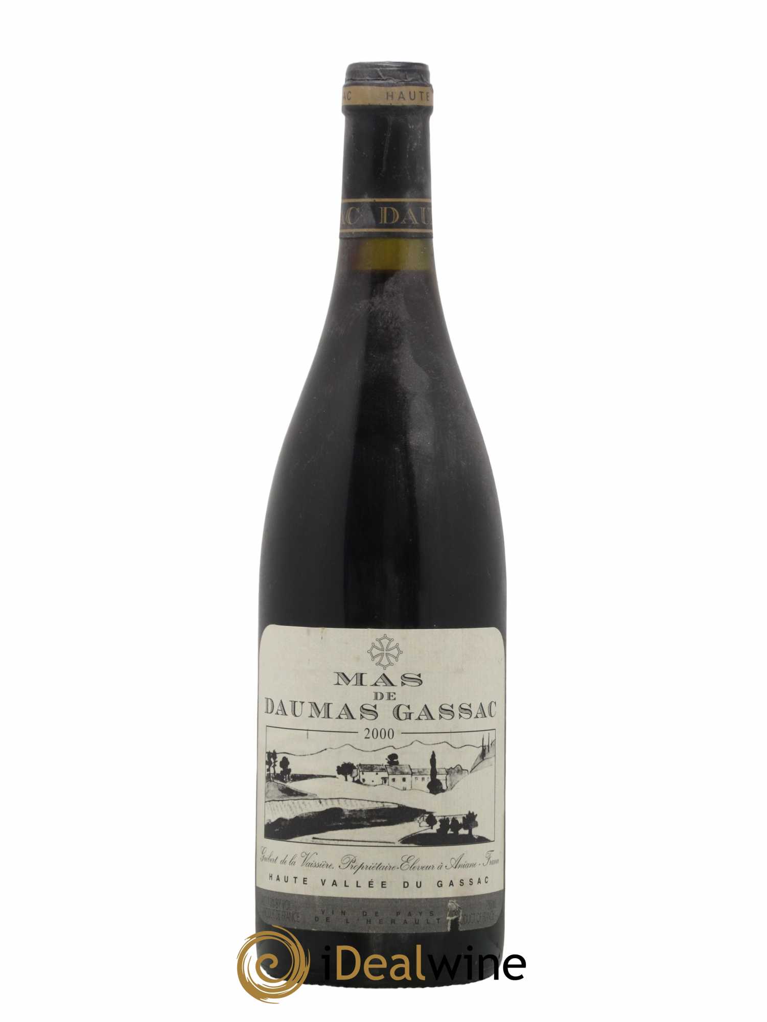 Saint-Guilhem-le-Désert - Cité d'Aniane Mas Daumas Gassac Famille Guibert de La Vaissière 2000 - Lot de 1 bouteille - 0