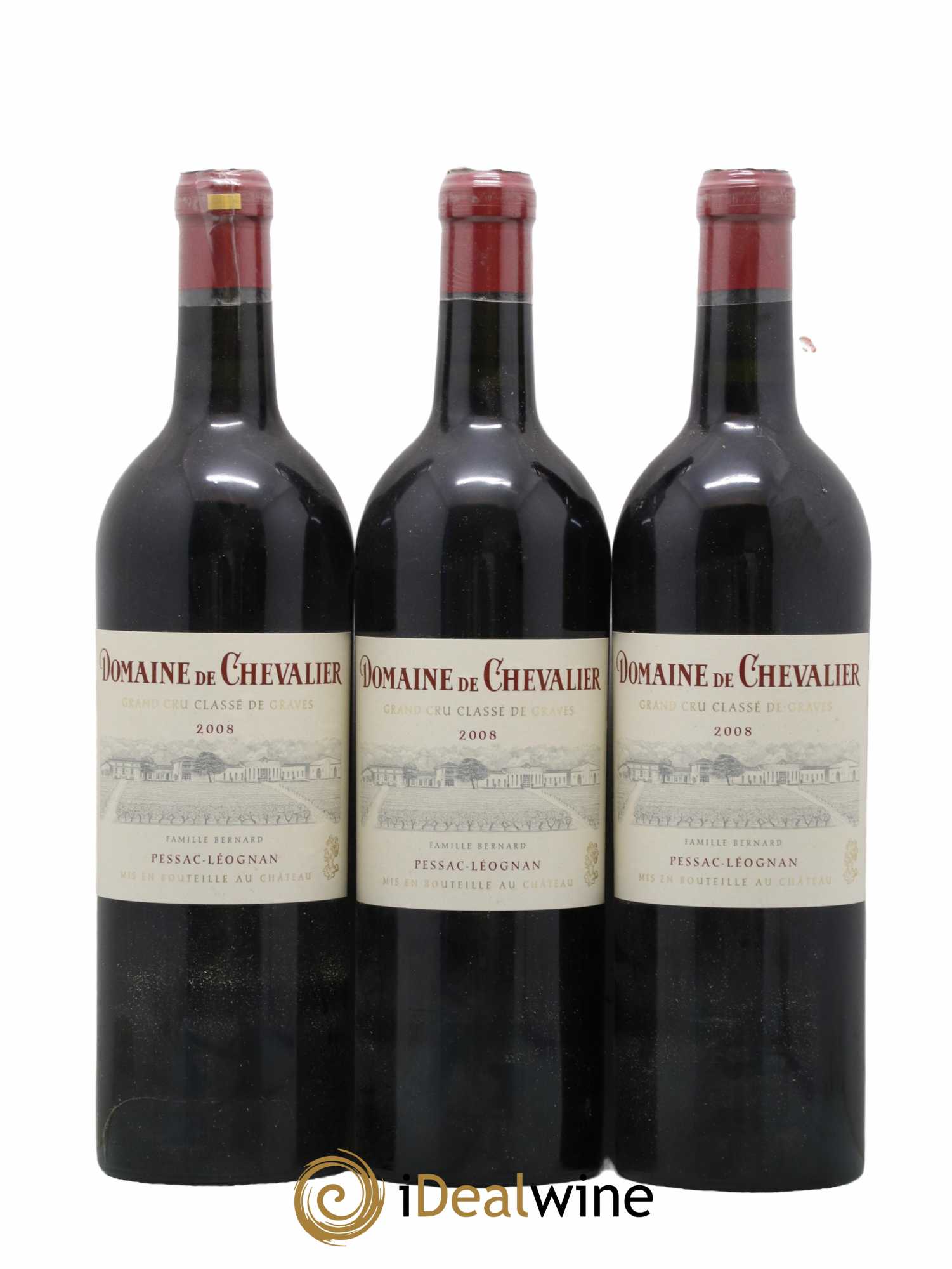 Domaine de Chevalier Cru Classé de Graves 2008 - Lot de 3 bouteilles - 0