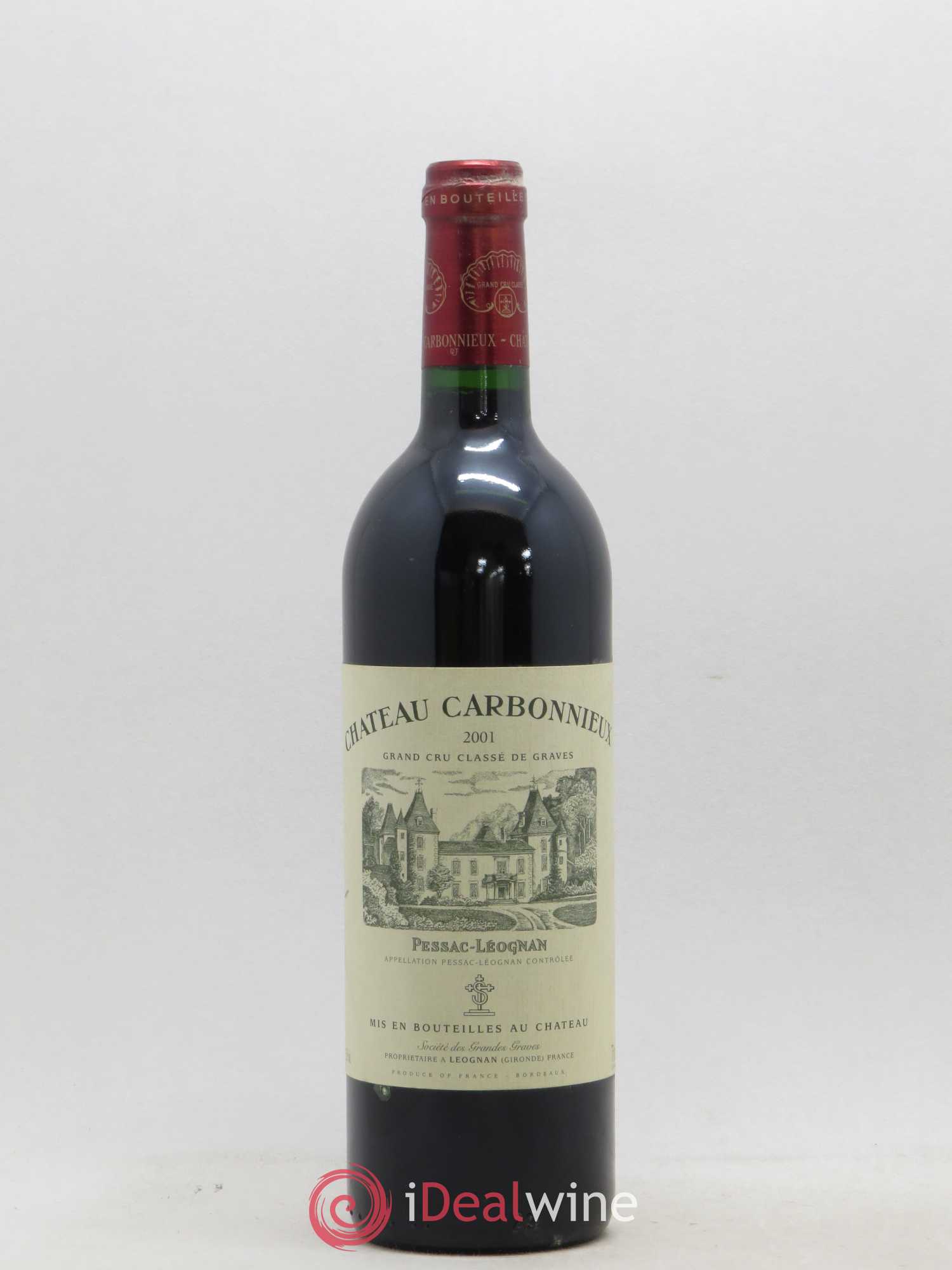 Château Carbonnieux Cru Classé de Graves 2001 - Lot de 1 bouteille - 0
