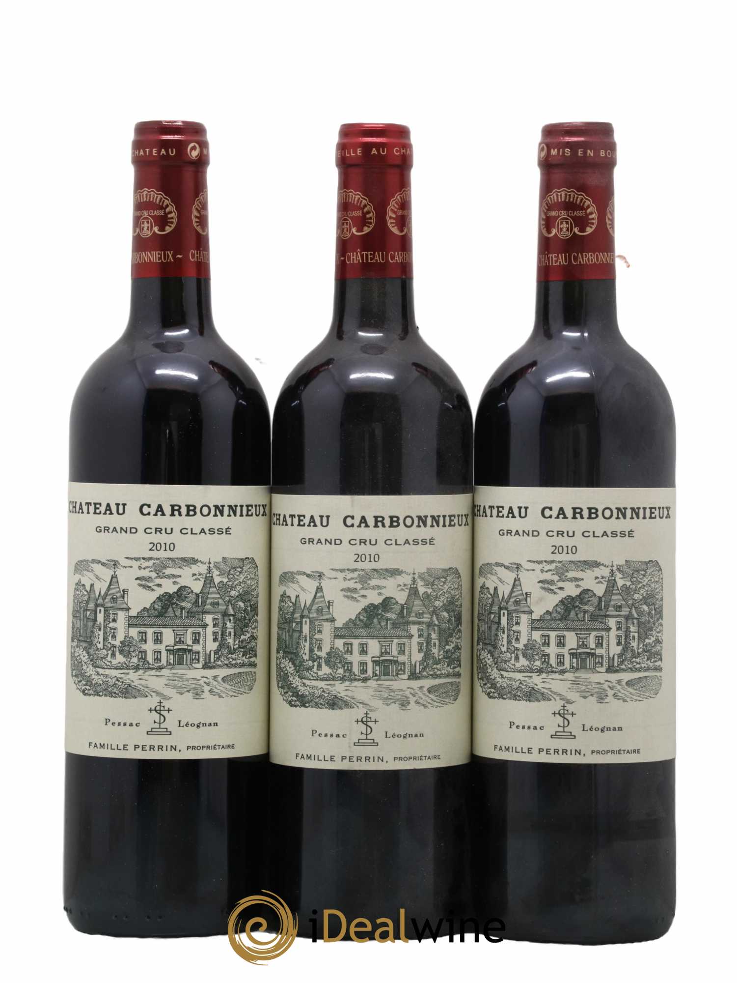 Château Carbonnieux Cru Classé de Graves 2010 - Lot de 3 bouteilles - 0