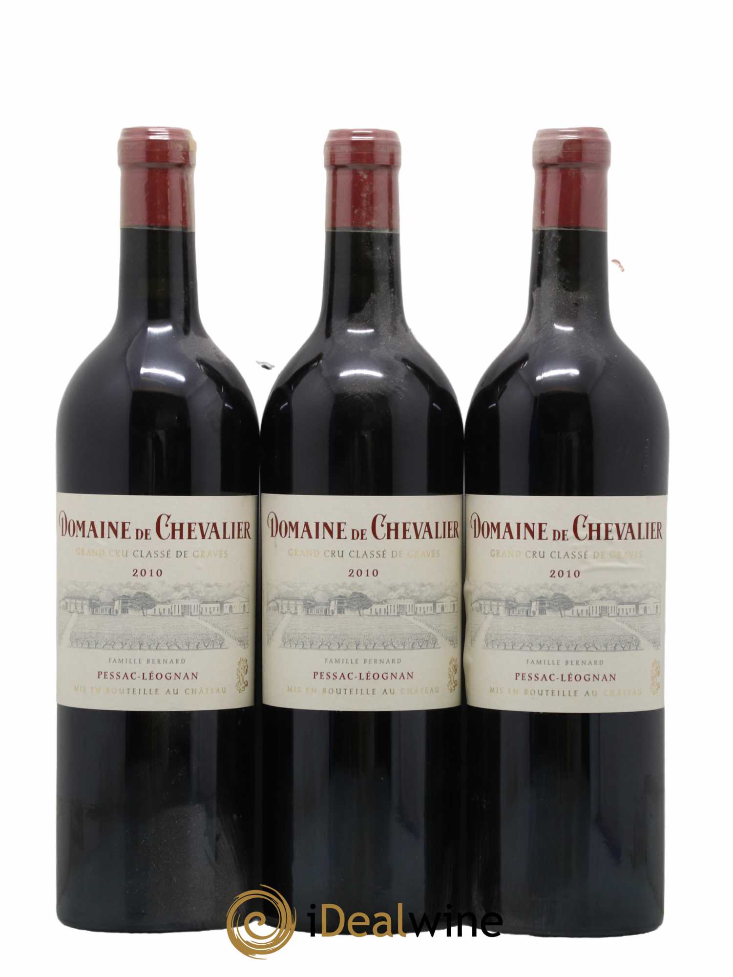 Domaine de Chevalier Cru Classé de Graves 2010 - Lot de 3 bouteilles - 0