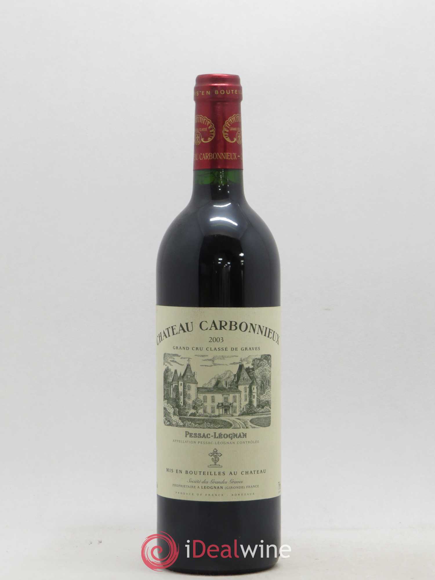 Château Carbonnieux Cru Classé de Graves 2003 - Lot de 1 bouteille - 0