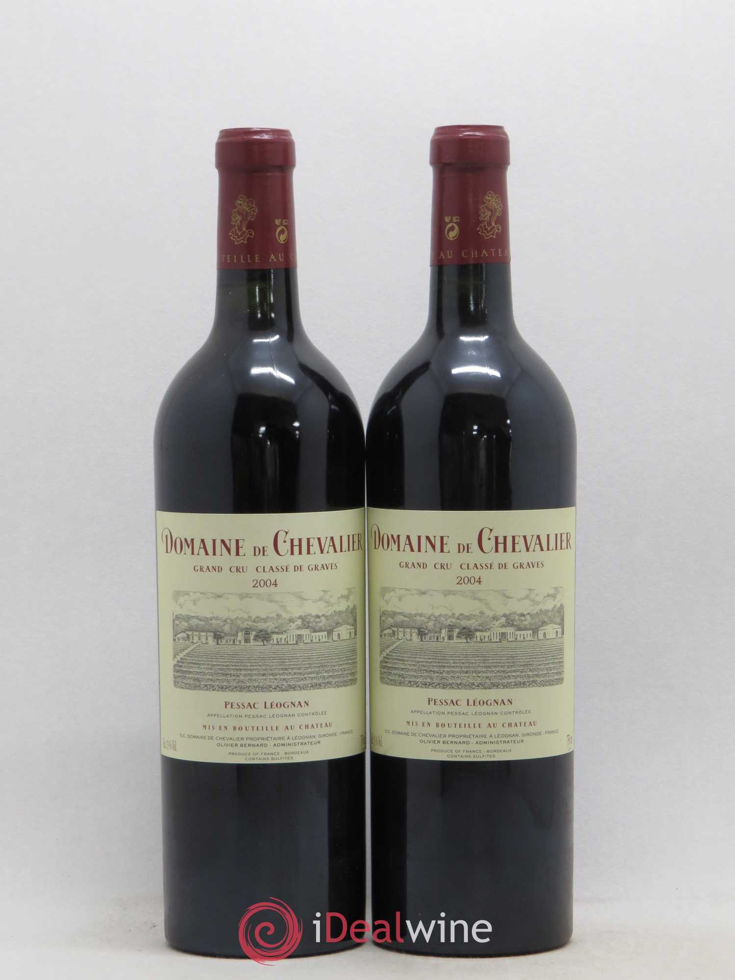 Domaine de Chevalier Cru Classé de Graves 2004 - Lot de 2 bouteilles - 0