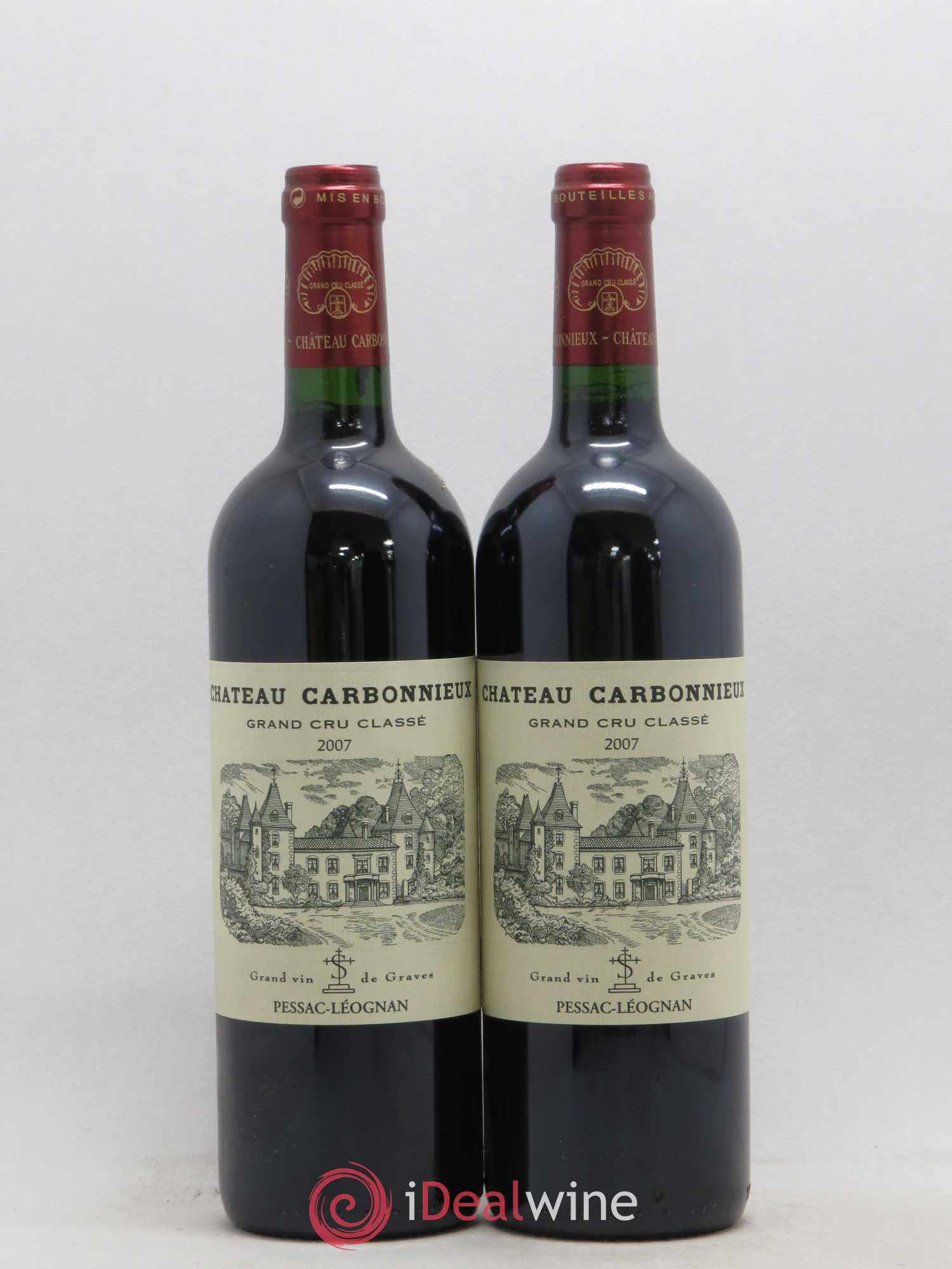 Château Carbonnieux Cru Classé de Graves 2007 - Lot de 2 bouteilles - 0