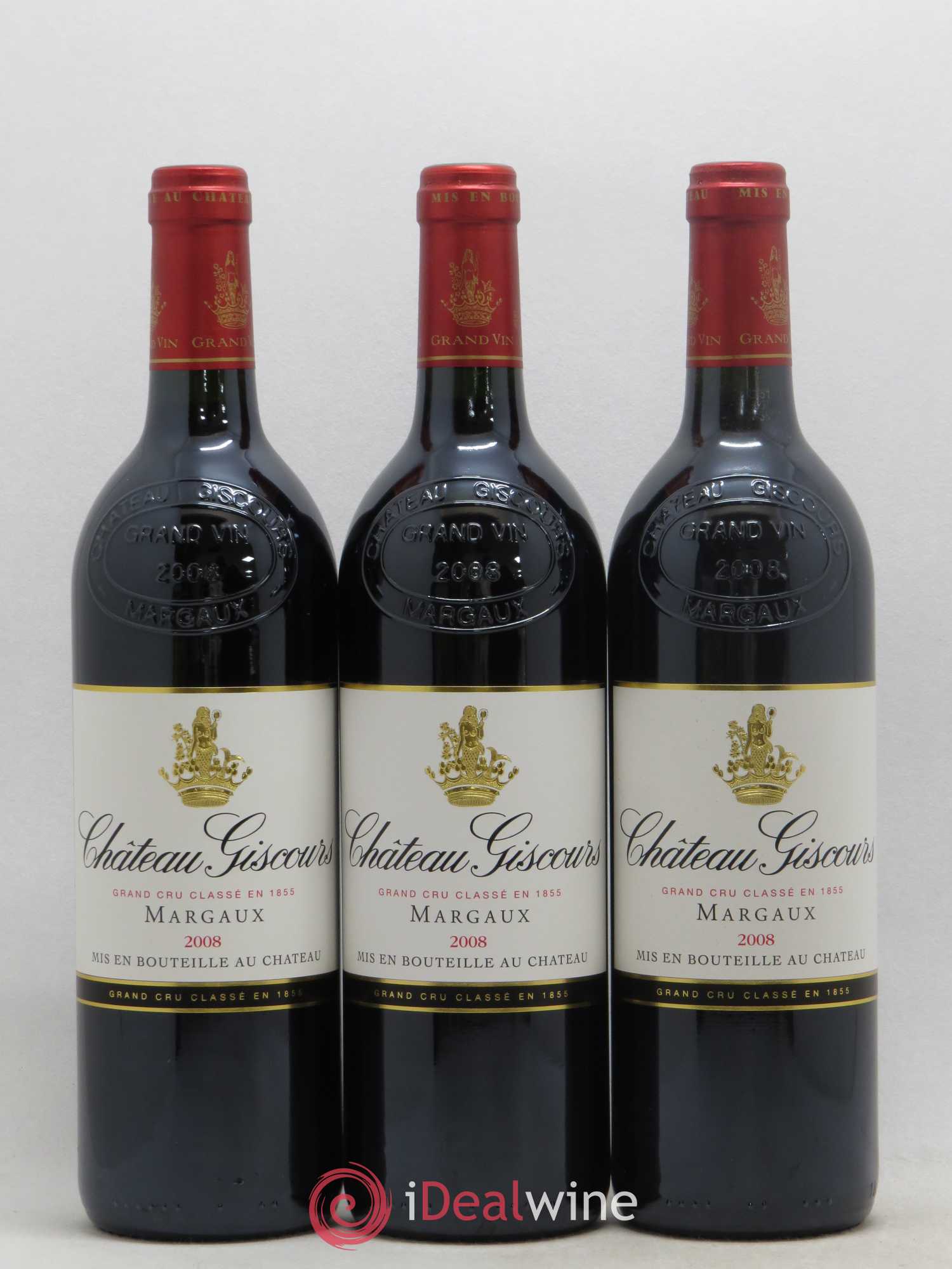 Château Giscours 3ème Grand Cru Classé 2008 - Lot de 3 bouteilles - 0