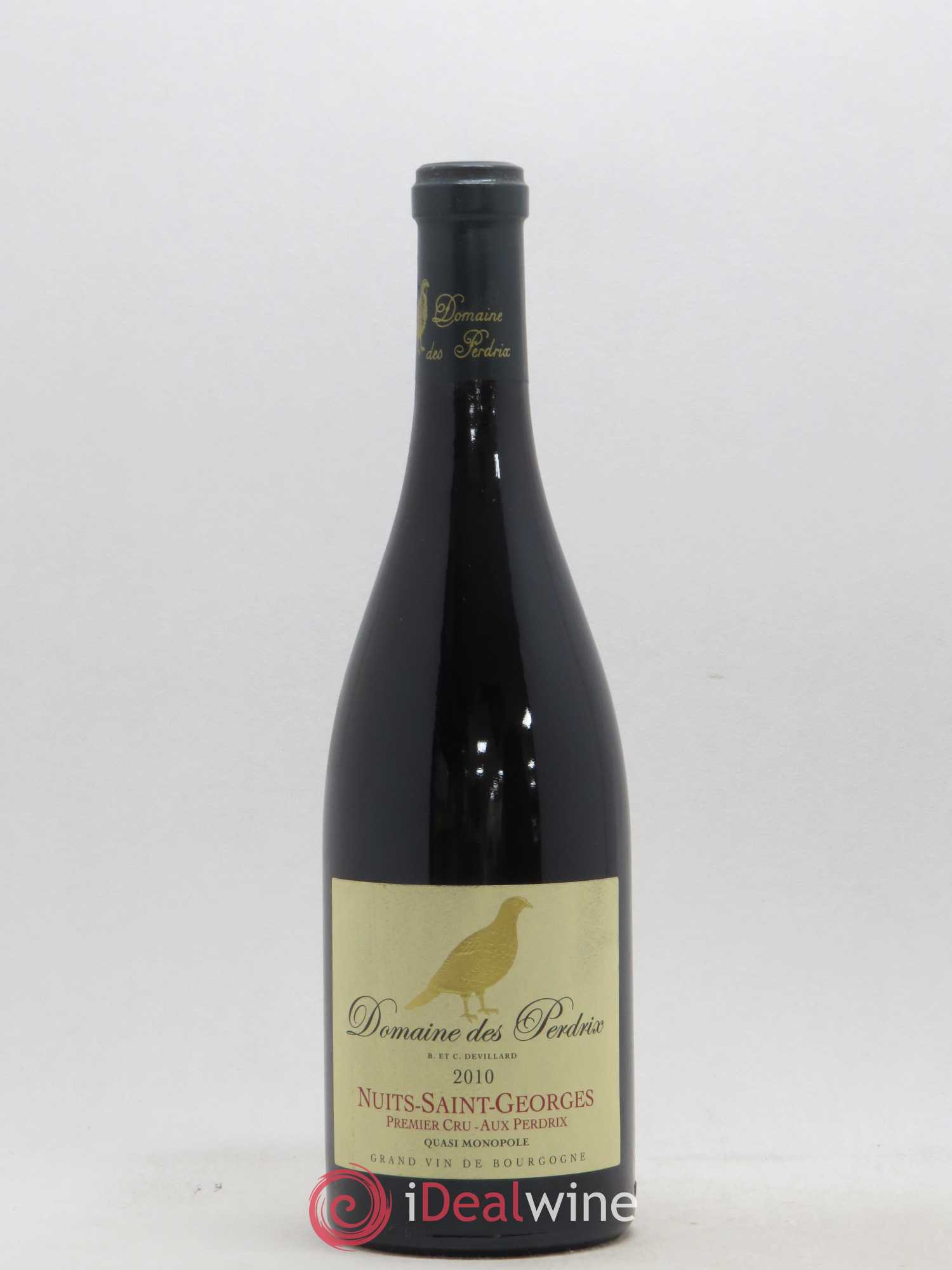 Nuits-Saint-Georges 1er Cru Aux Perdrix Perdrix (Domaine des) 2010 - Lot de 1 bouteille - 0