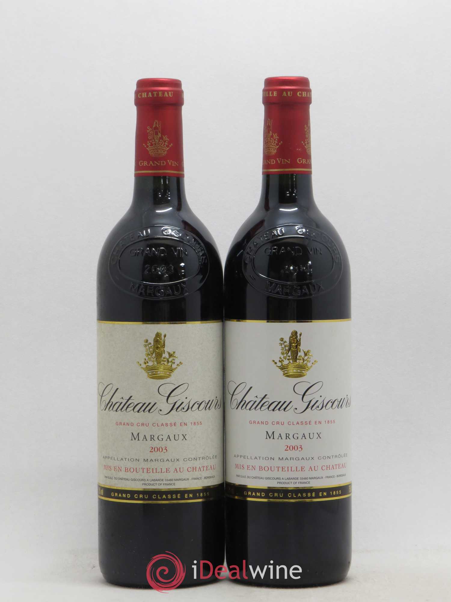 Château Giscours 3ème Grand Cru Classé 2003 - Lot de 2 bouteilles - 0