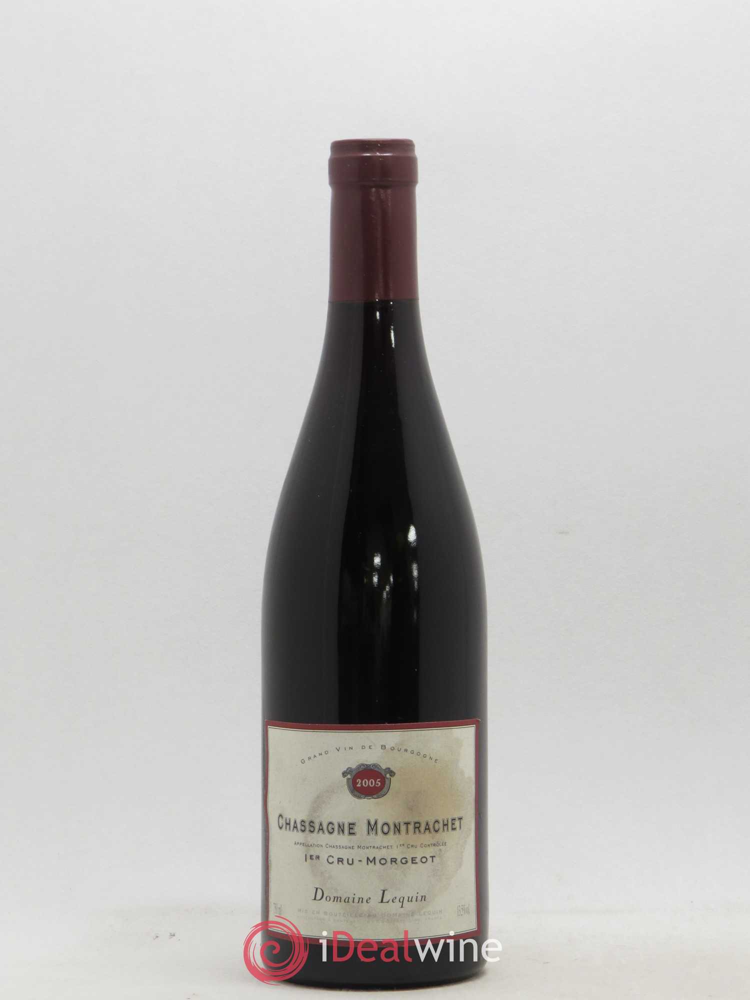 Chassagne-Montrachet 1er Cru Morgeot Domaine Lequin 2005 - Lot de 1 bouteille - 0