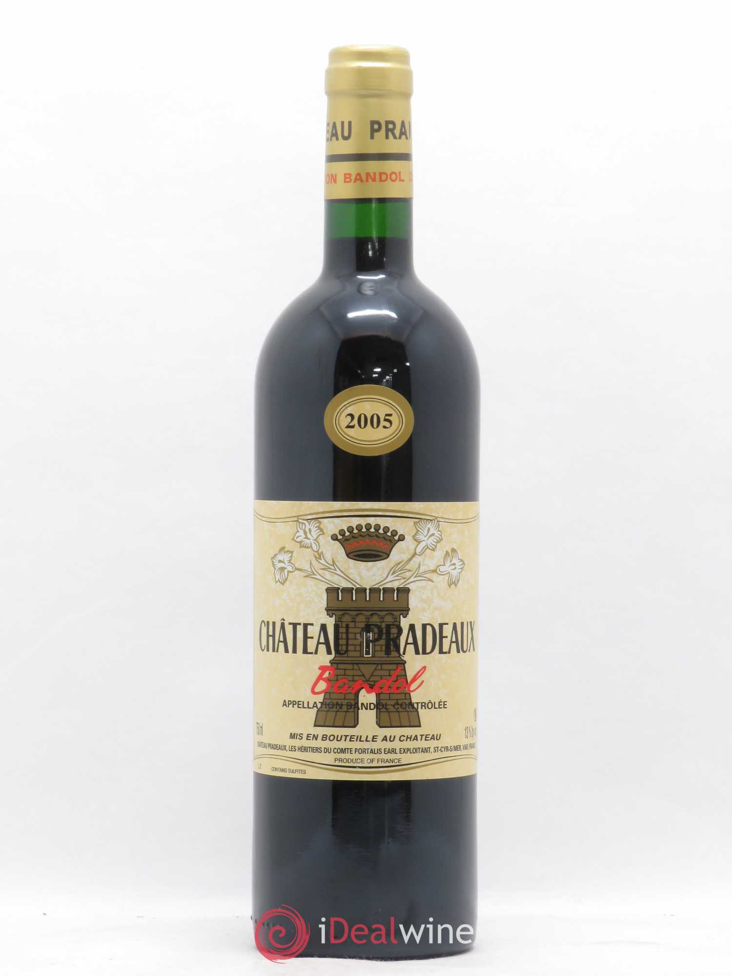 Bandol Château Pradeaux Famille Portalis 2005 - Lot de 1 bouteille - 0