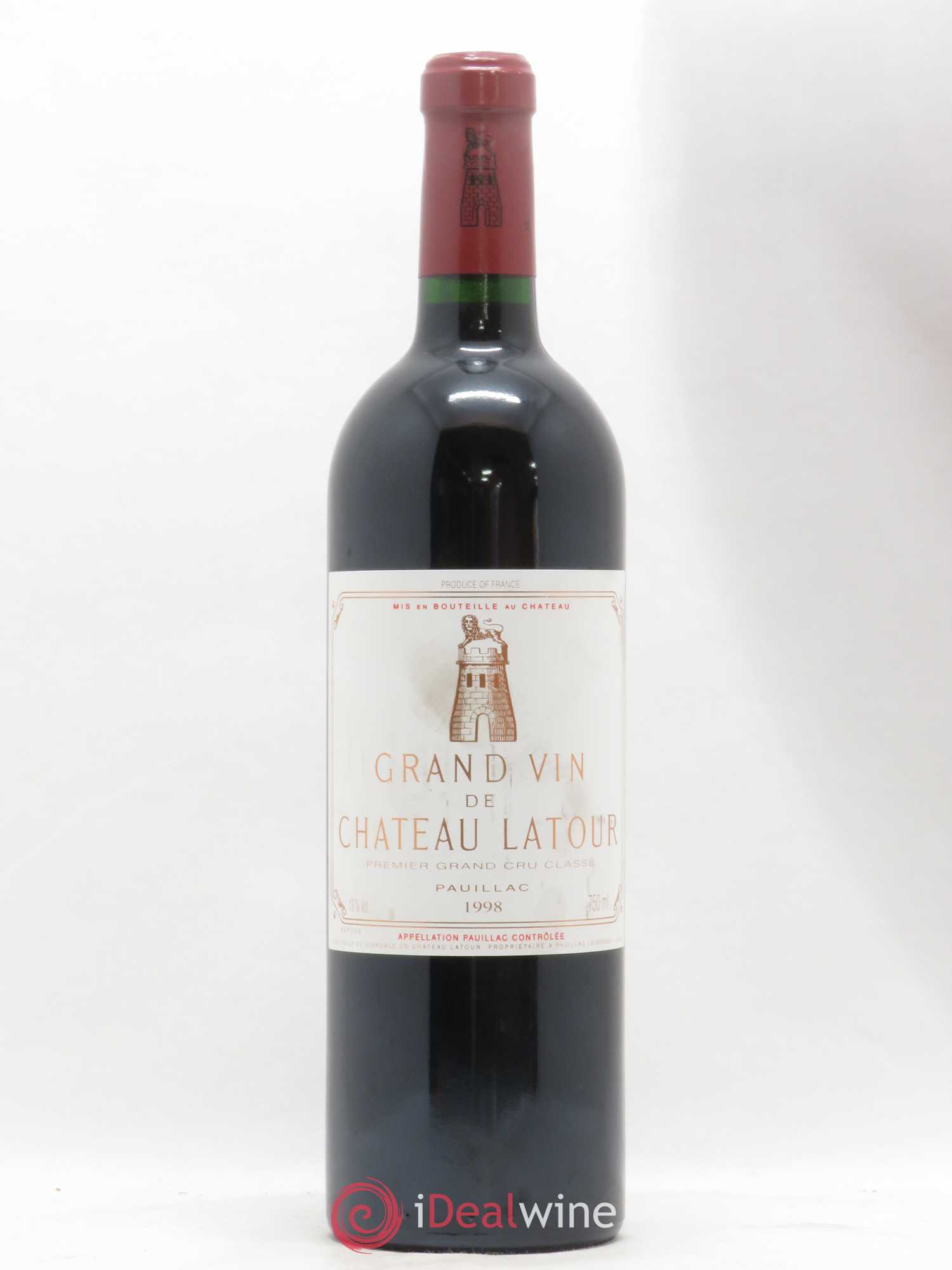 Château Latour 1er Grand Cru Classé 1998 - Lot de 1 bouteille - 0