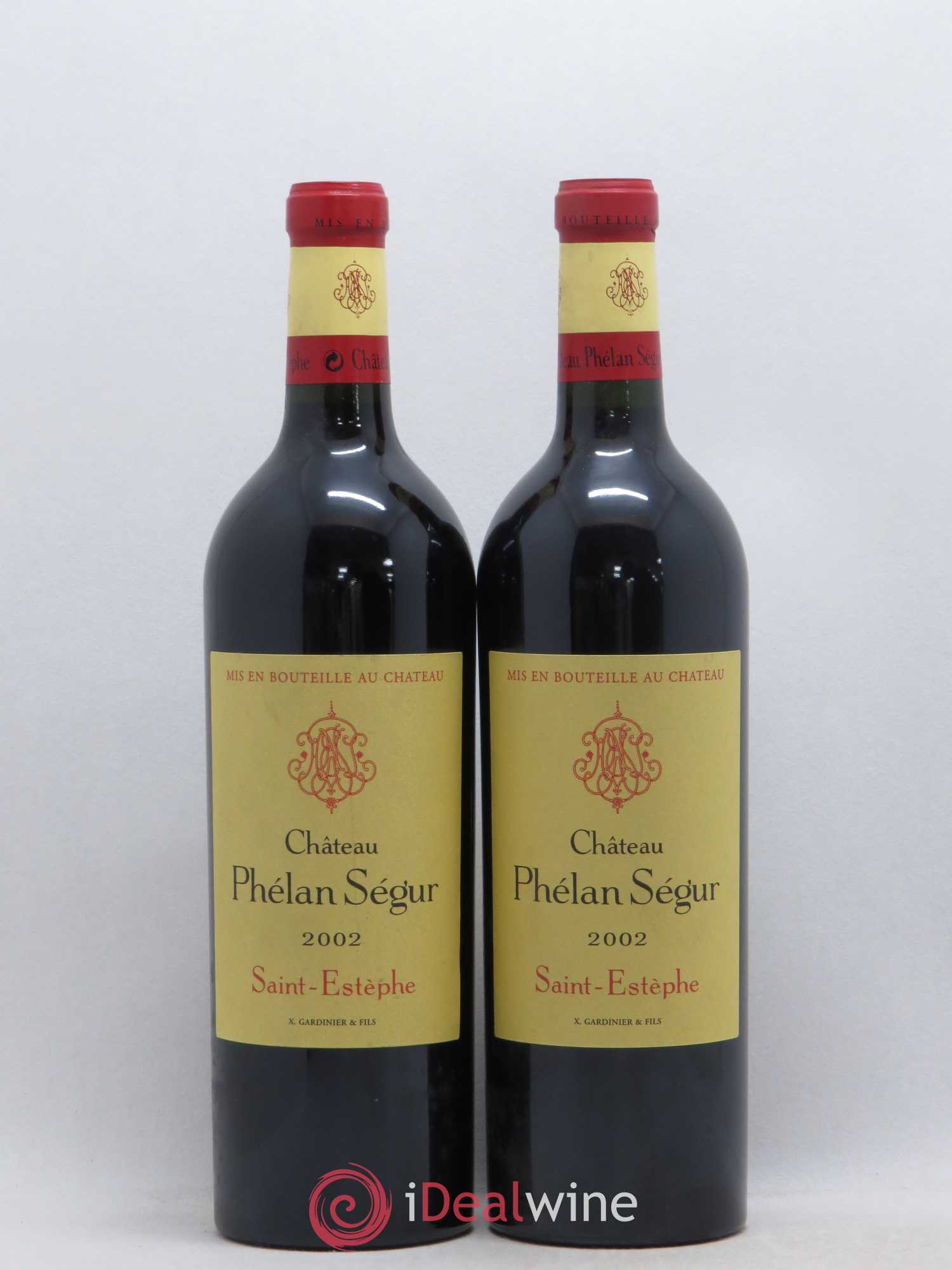 Château Phélan Ségur 2002 - Lot de 2 bouteilles - 0