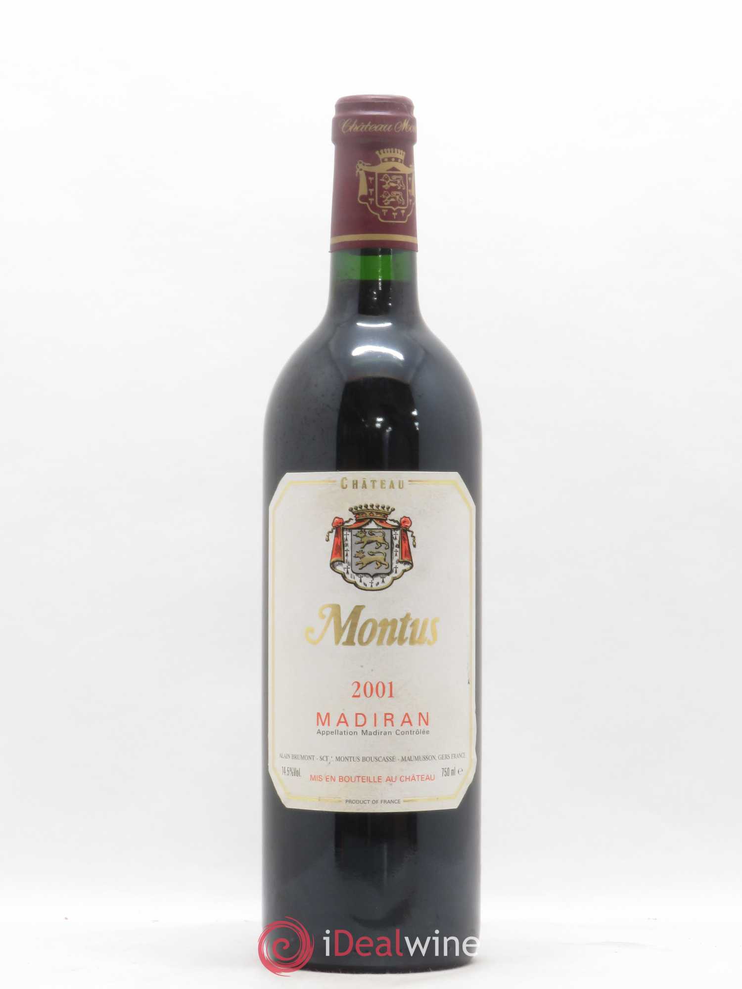 Madiran Château Montus Alain Brumont 2001 - Lot de 1 bouteille - 0