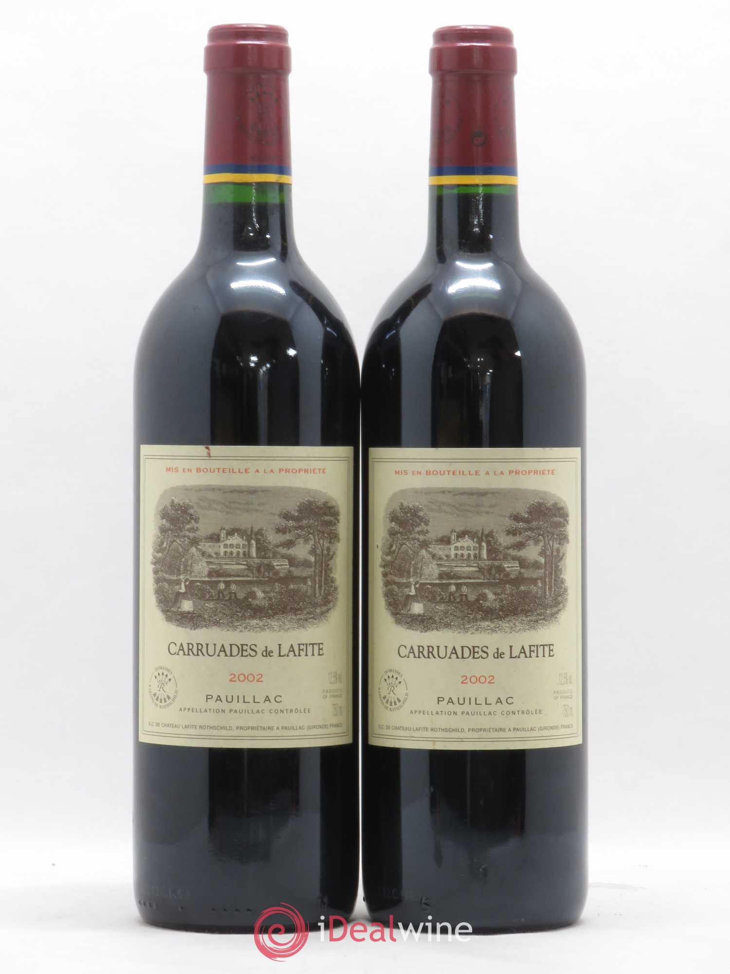 Carruades de Lafite Rothschild Second Vin 2002 - Lot de 2 bouteilles - 0