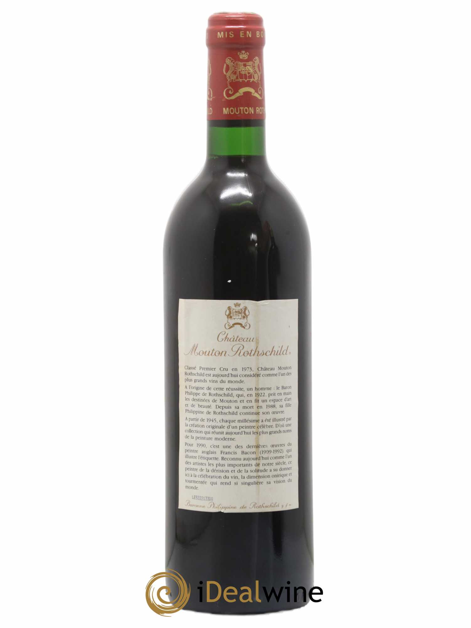 Château Mouton Rothschild 1er Grand Cru Classé 1990 - Lot of 1 bottle - 1