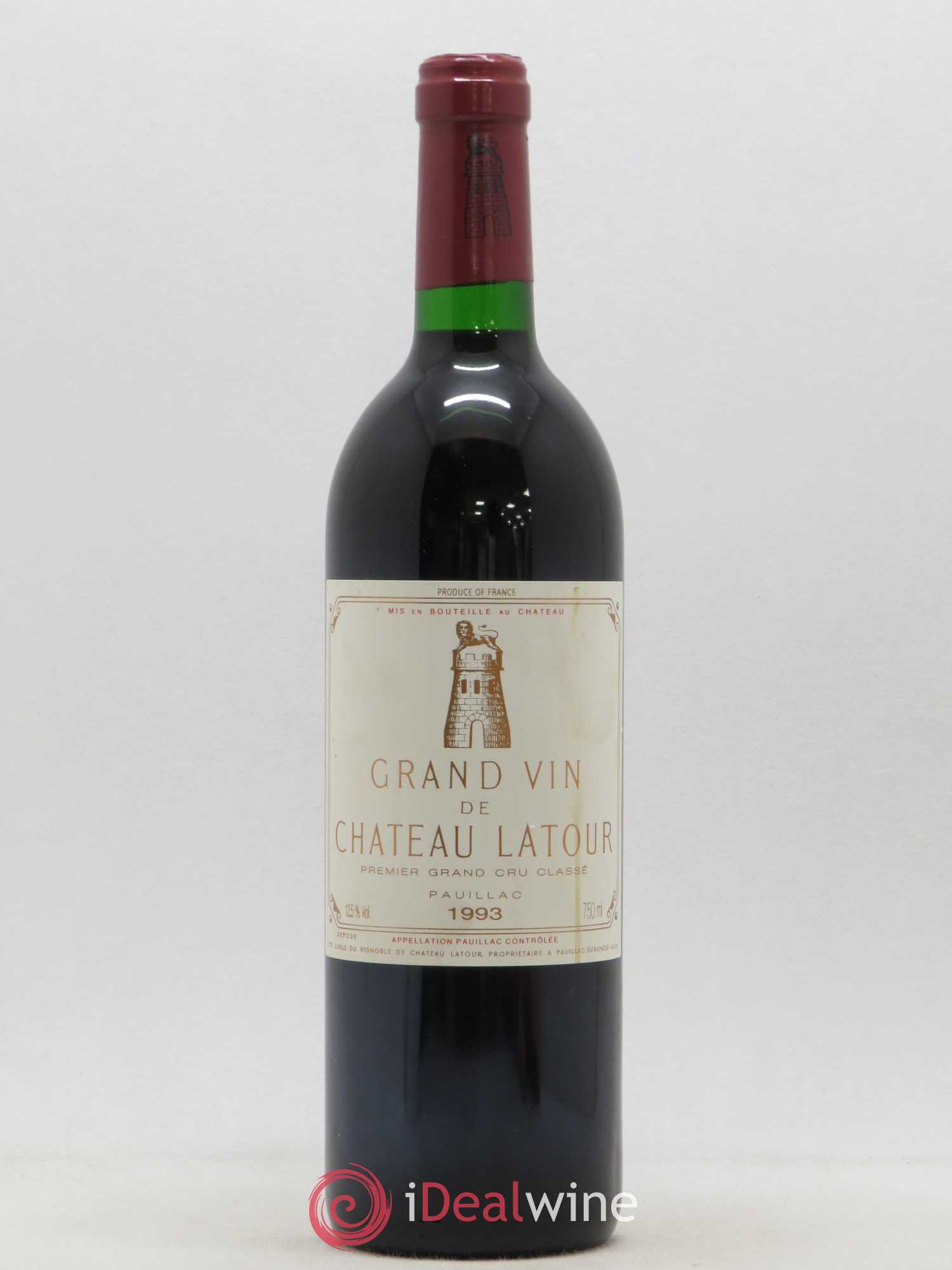 Château Latour 1er Grand Cru Classé 1993 - Lot de 1 bouteille - 0