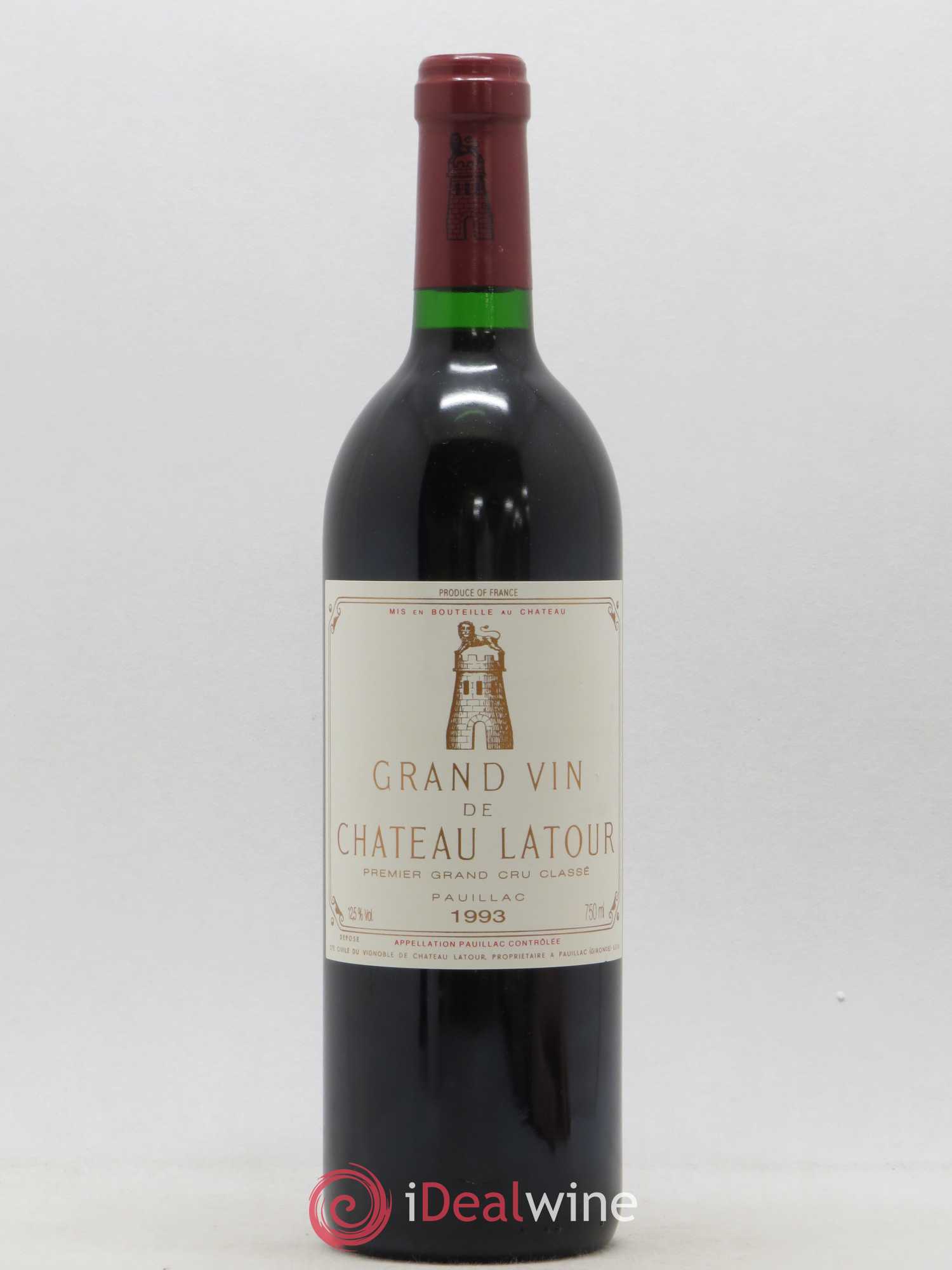 Château Latour 1er Grand Cru Classé 1993 - Lot de 1 bouteille - 0