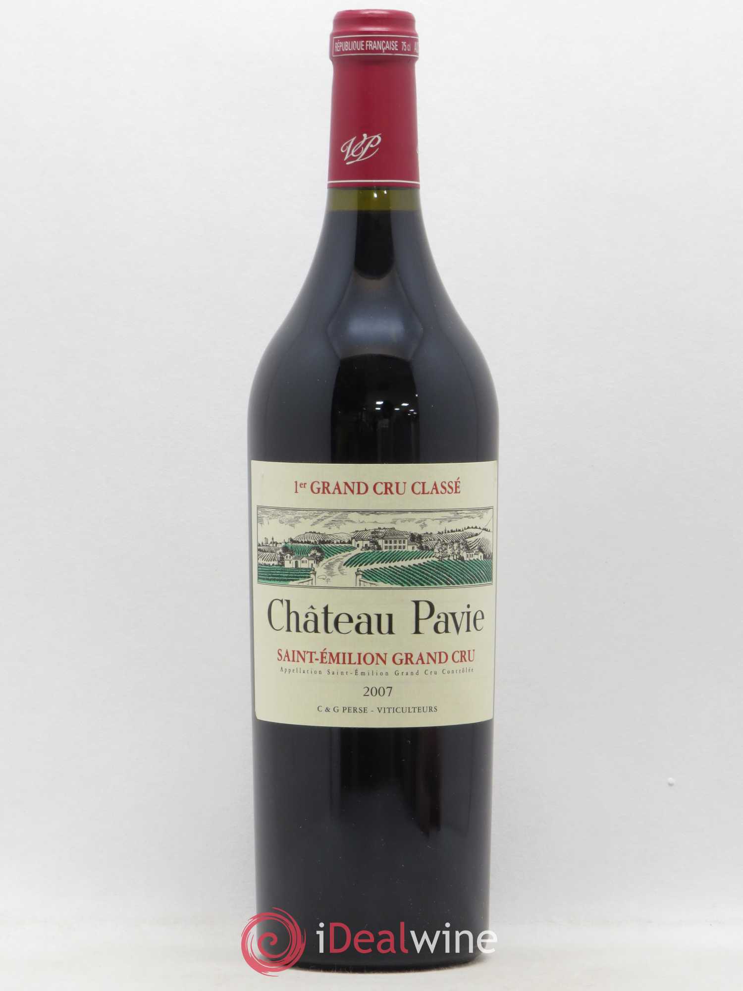Château Pavie 1er Grand Cru Classé A 2007 - Lot de 1 bouteille - 0