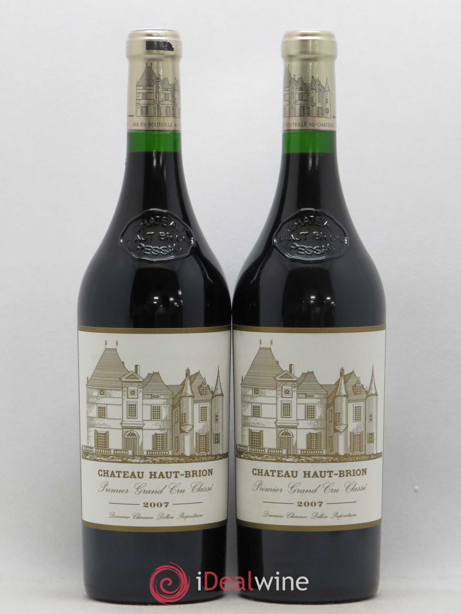Château Haut Brion 1er Grand Cru Classé 2007 - Lot de 2 bouteilles - 0
