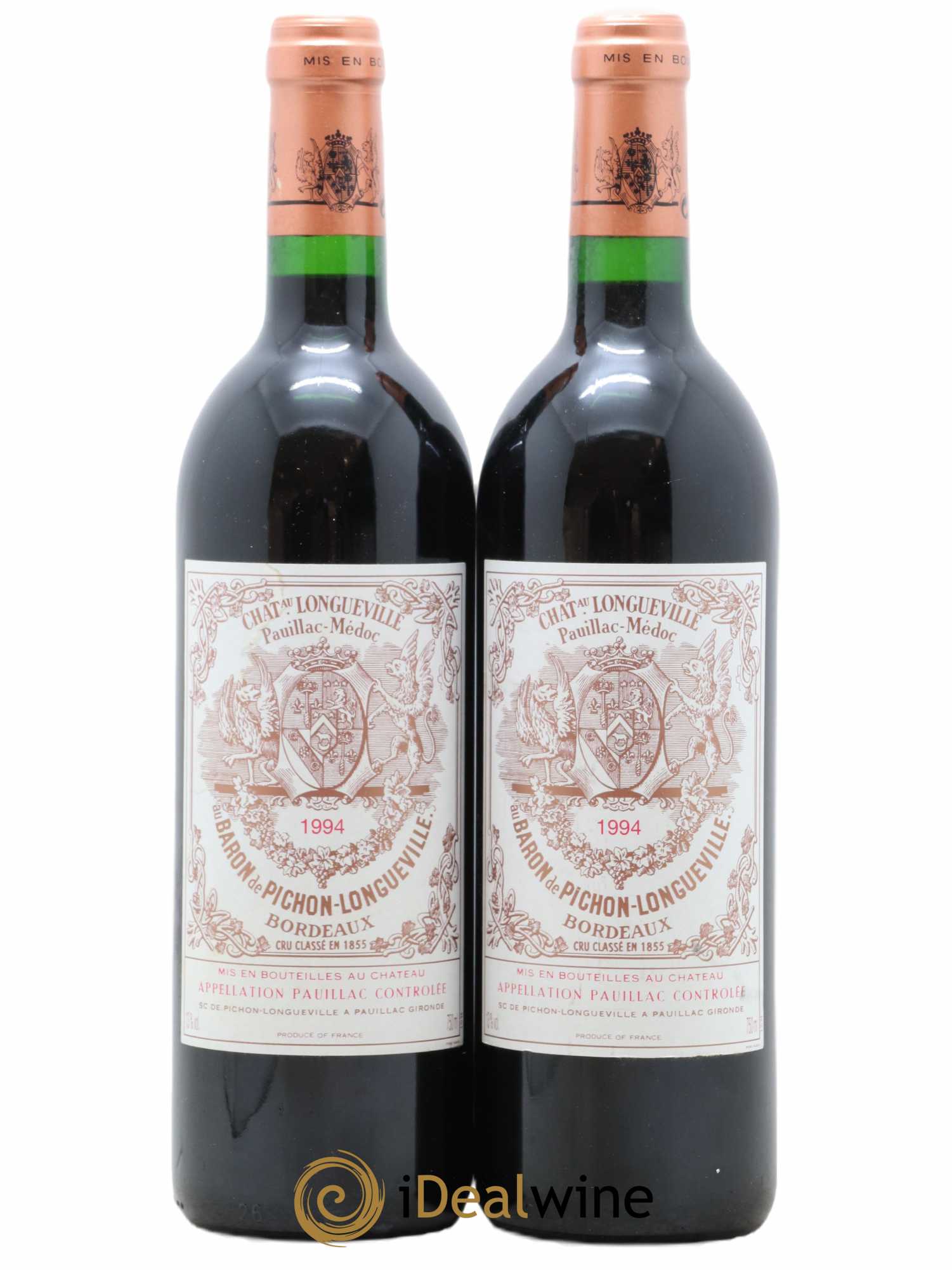 Pichon Longueville Baron 2ème Grand Cru Classé 1994 - Lot of 2 bottles - 0
