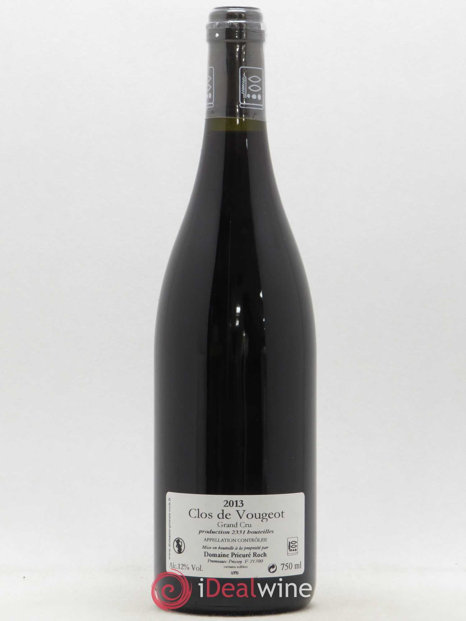 Clos de Vougeot Grand Cru Prieuré Roch 2013 - Lot de 1 bouteille - 1