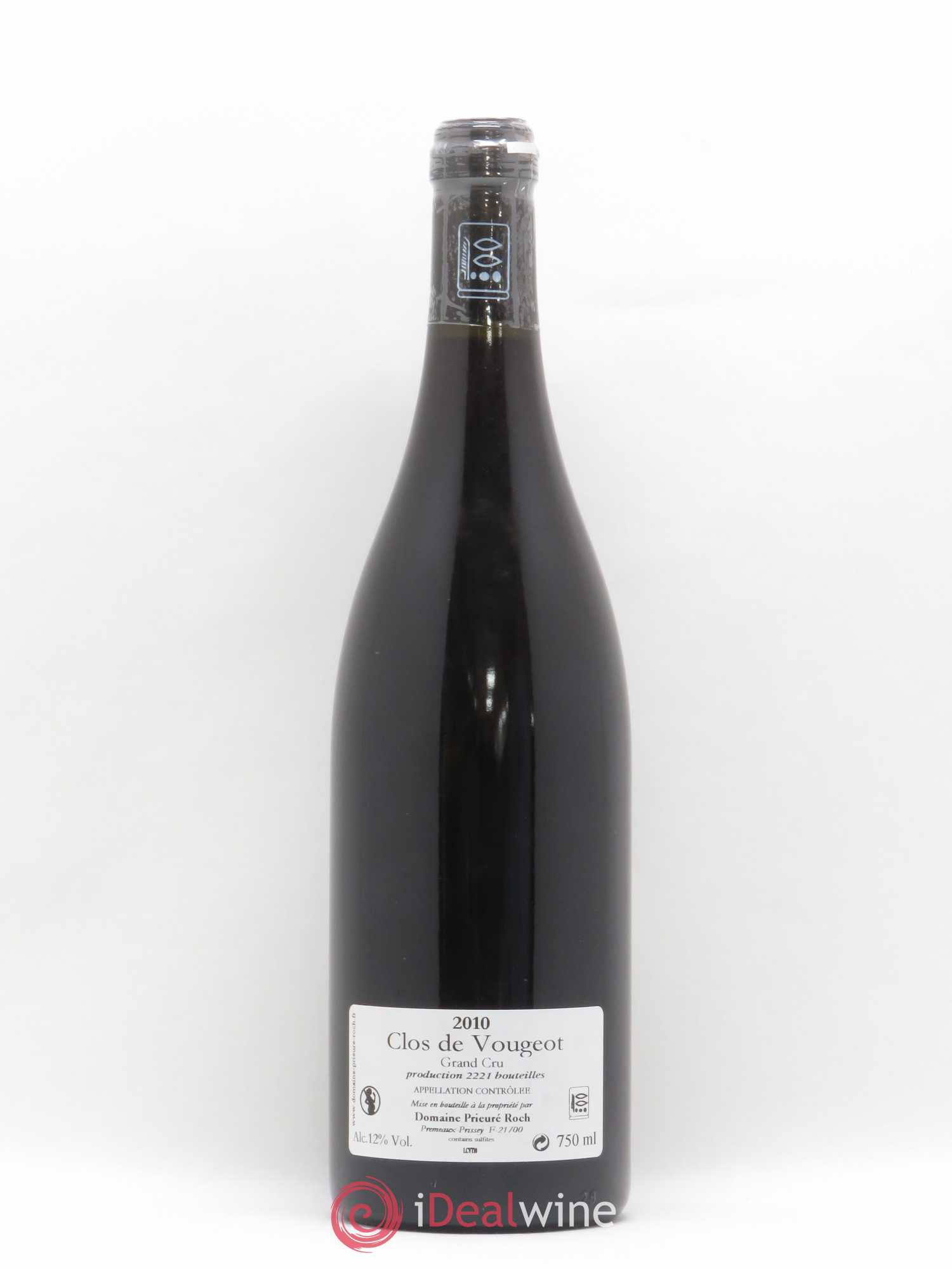 Clos de Vougeot Grand Cru Prieuré Roch 2010 - Lot de 1 bouteille - 1