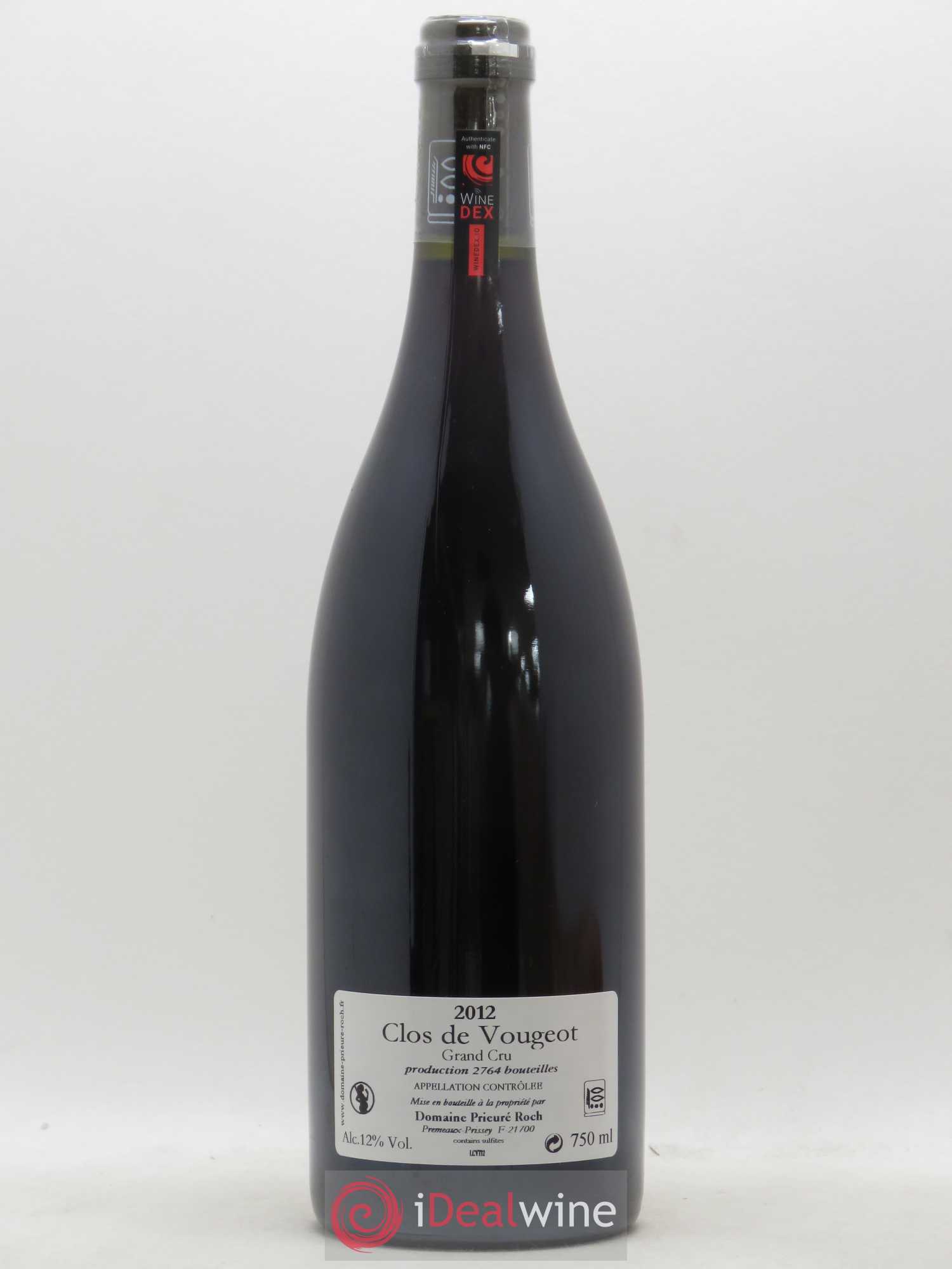 Clos de Vougeot Grand Cru Prieuré Roch 2012 - Lot de 1 bouteille - 1