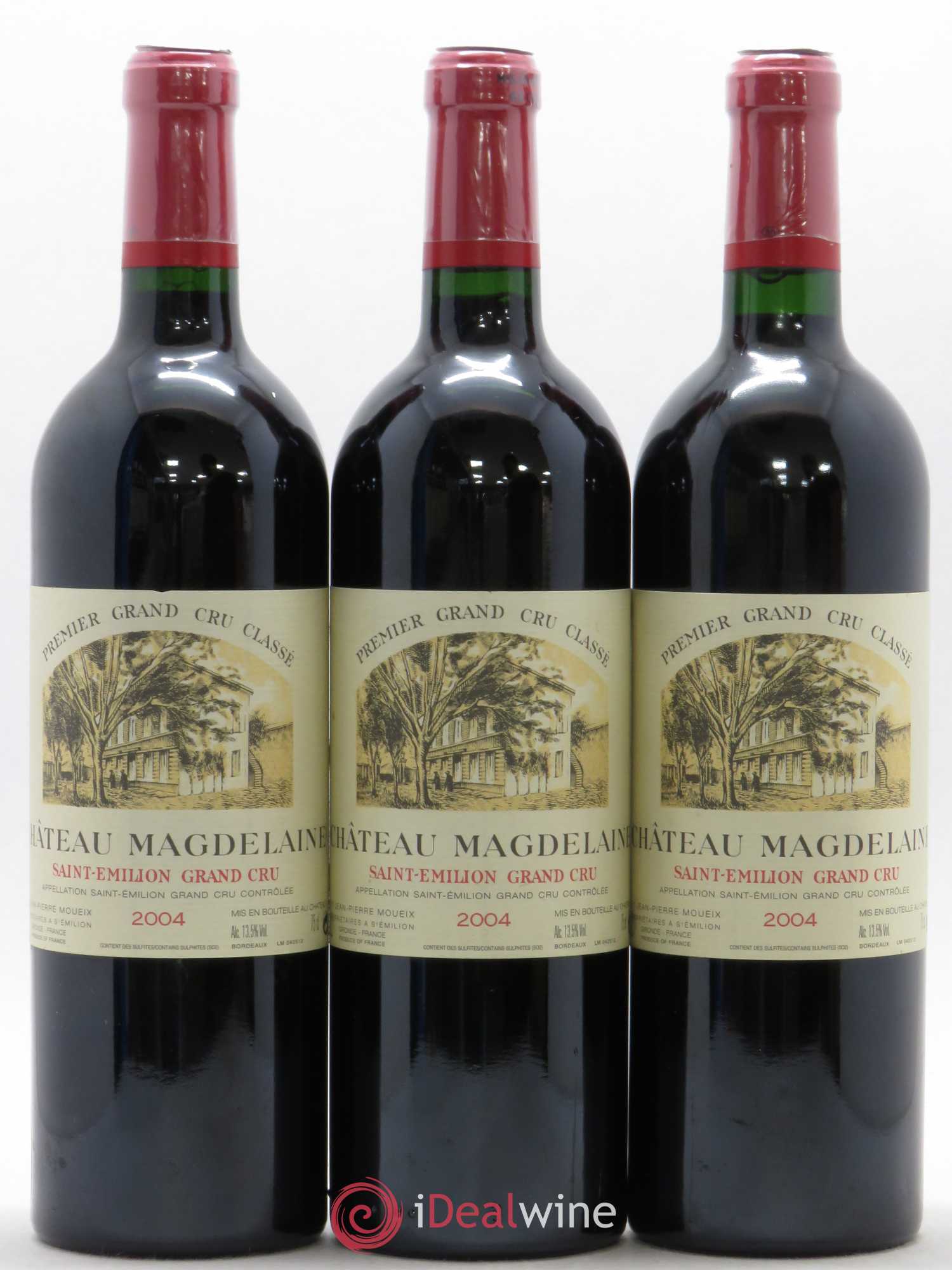 Château Magdelaine 2004 - Lot de 3 bouteilles - 0