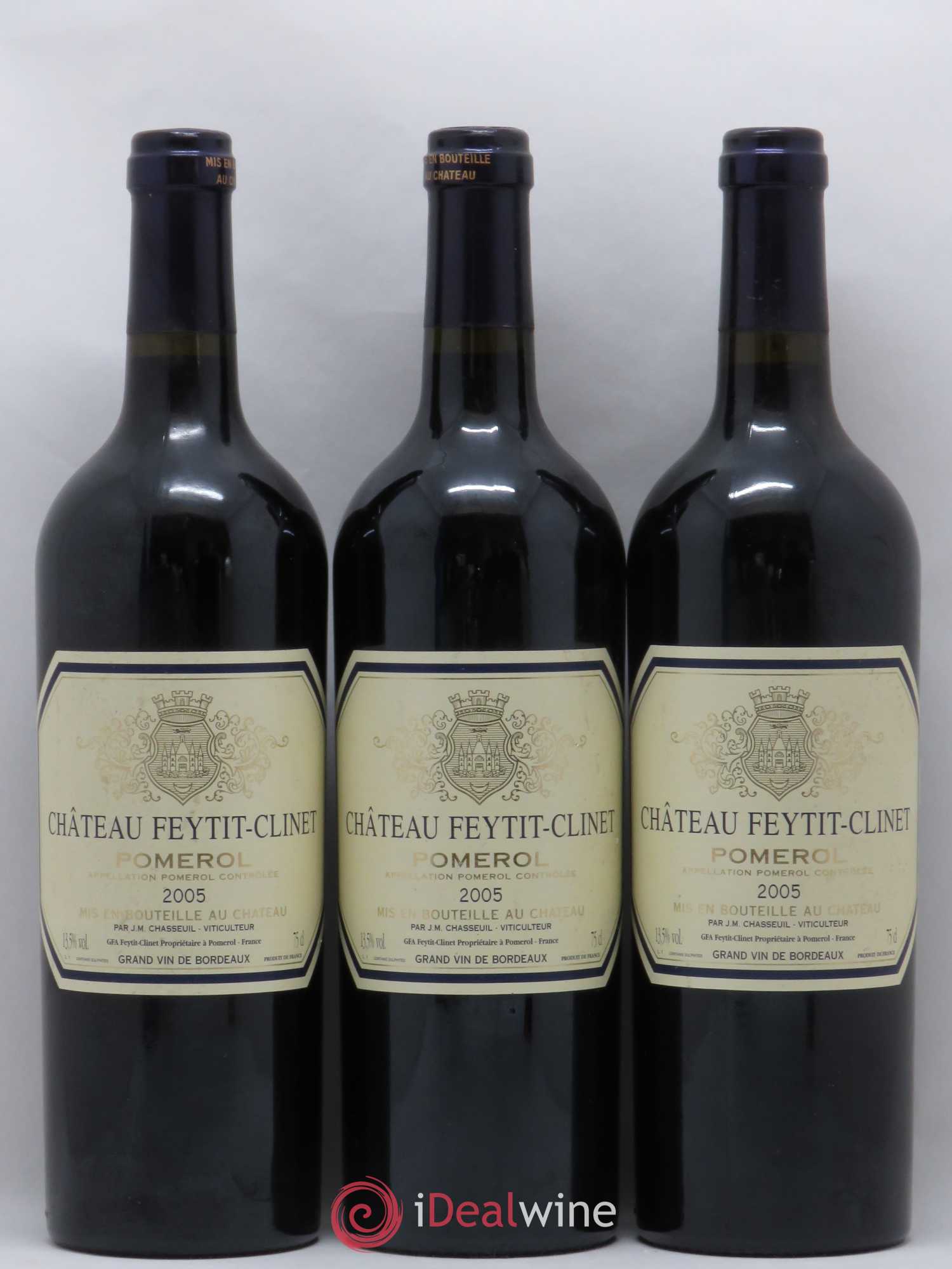 Château Feytit-Clinet 2005 - Lot de 3 bouteilles - 0