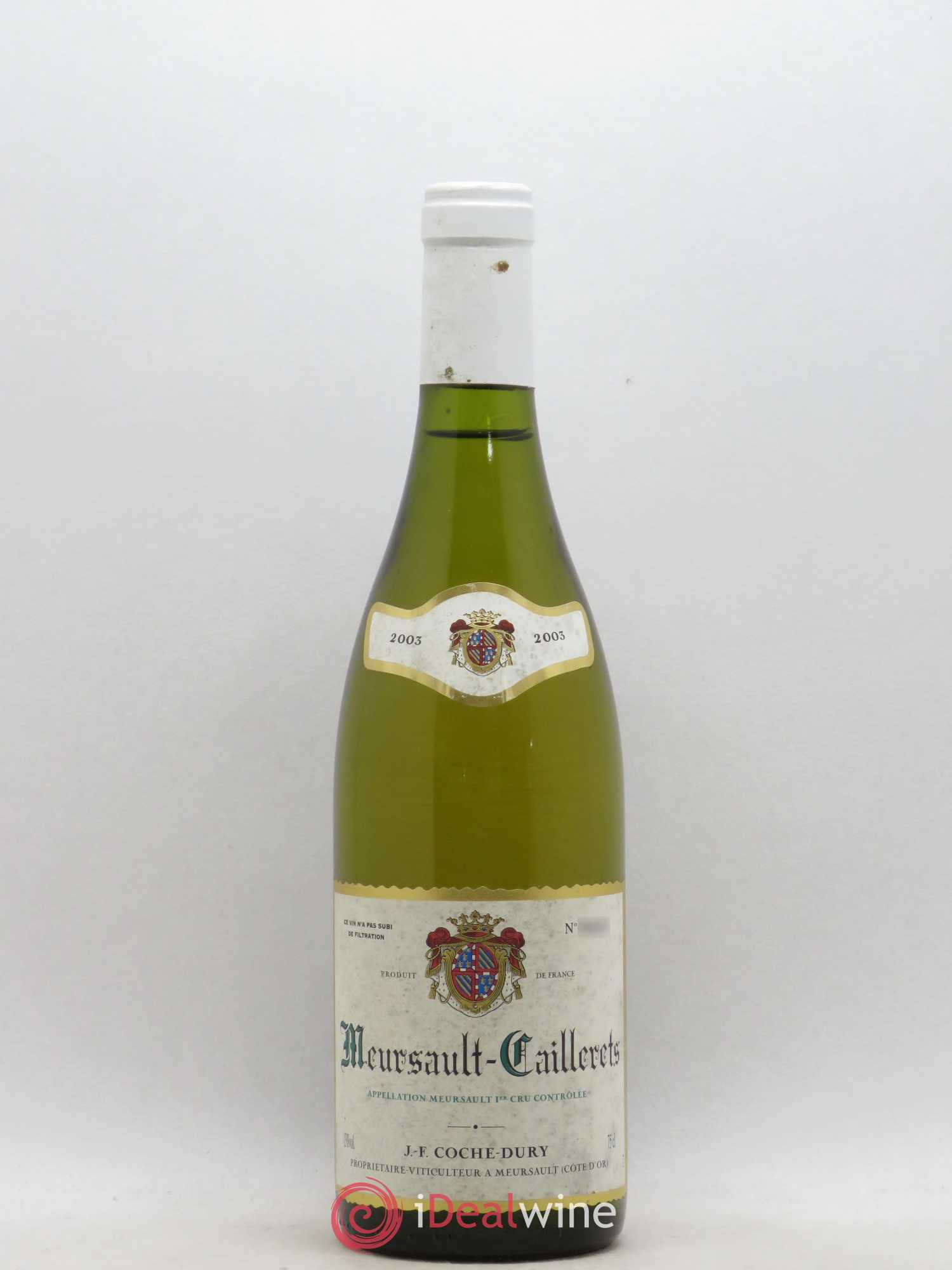 Meursault 1er Cru Caillerets Coche Dury (Domaine) 2003 - Lot de 1 bouteille - 0