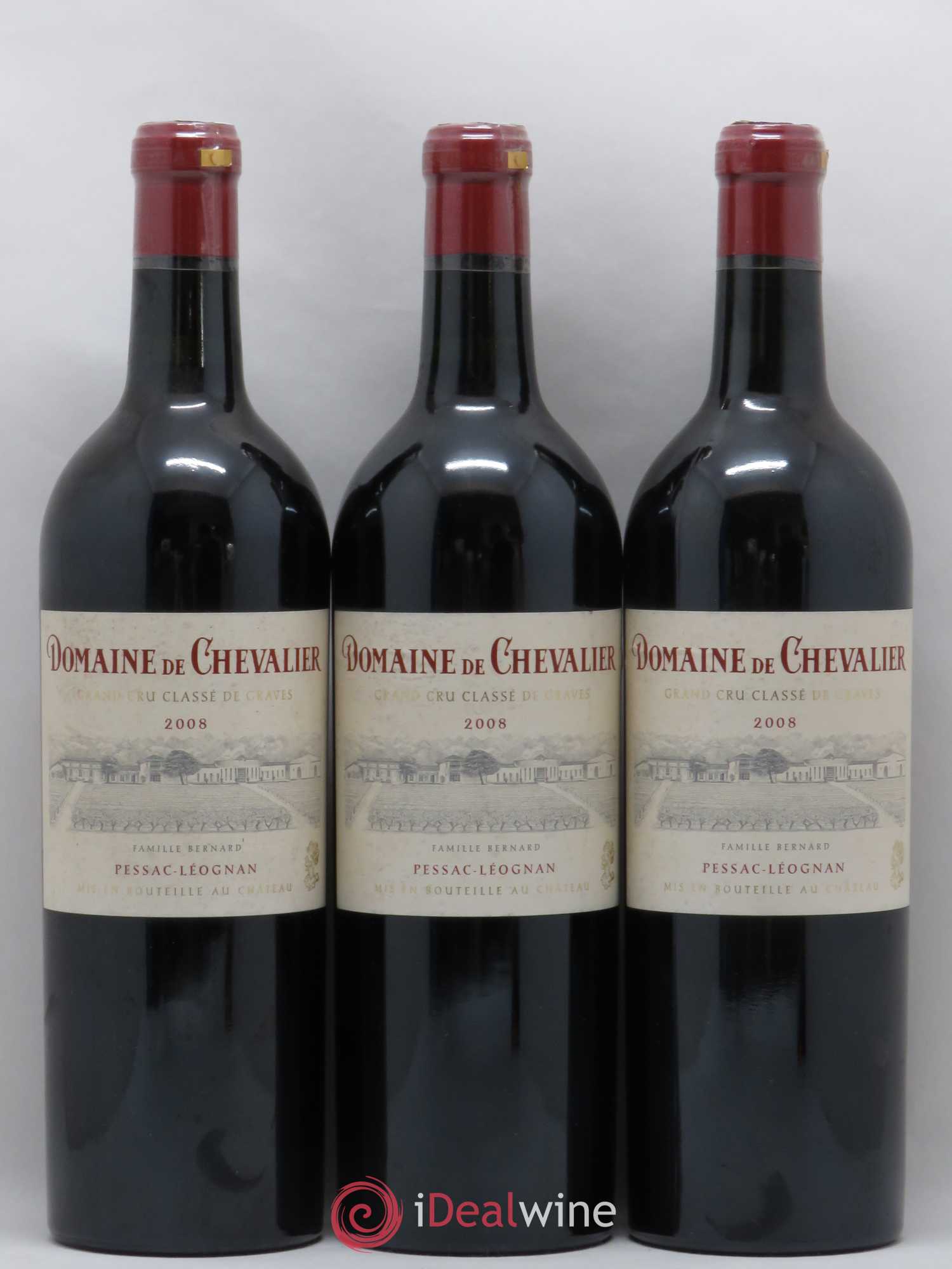 Domaine de Chevalier Cru Classé de Graves 2008 - Lot de 3 bouteilles - 0