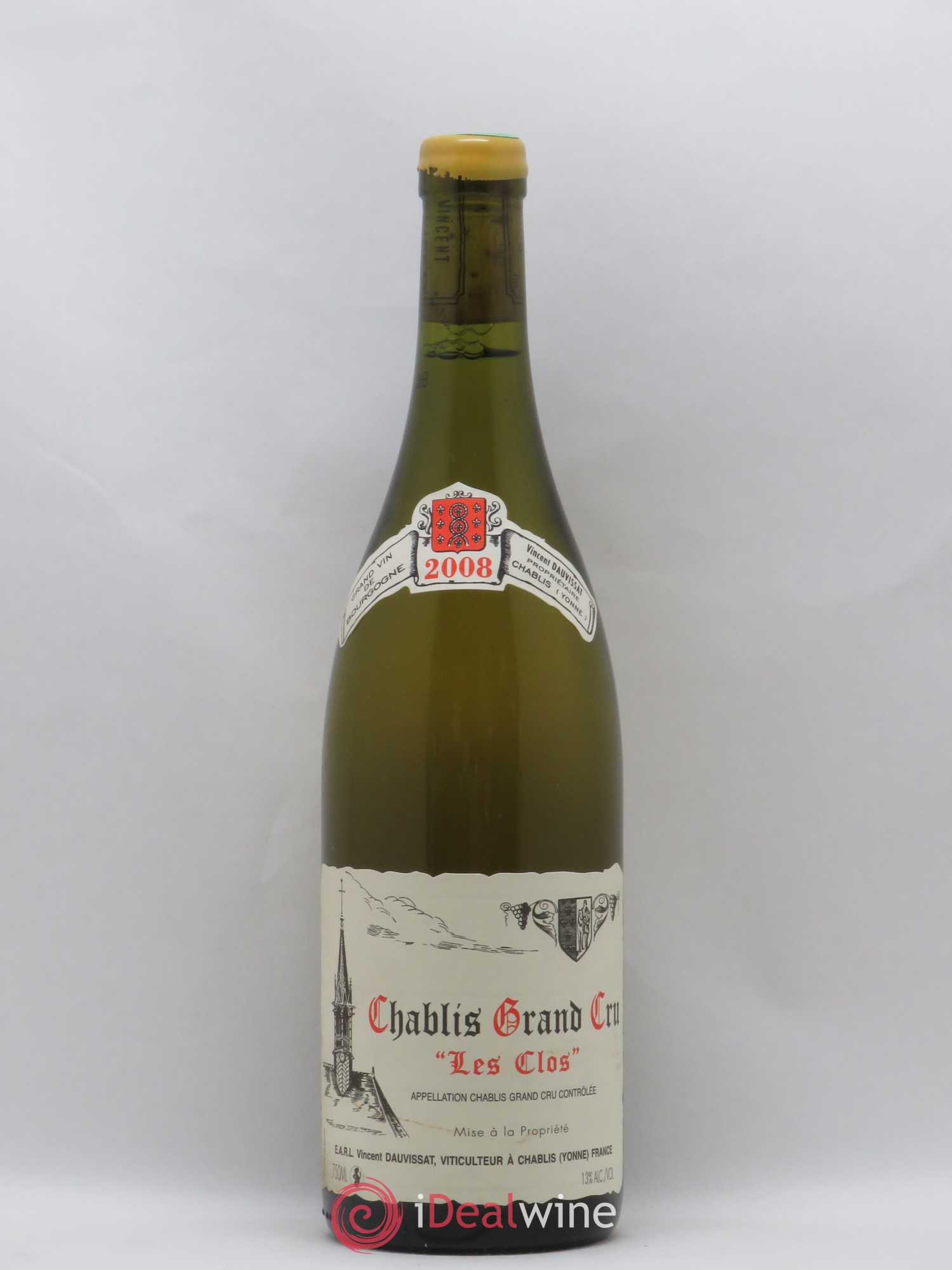 Chablis Grand Cru Les Clos Vincent Dauvissat (Domaine) 2008 - Lot de 1 bouteille - 0