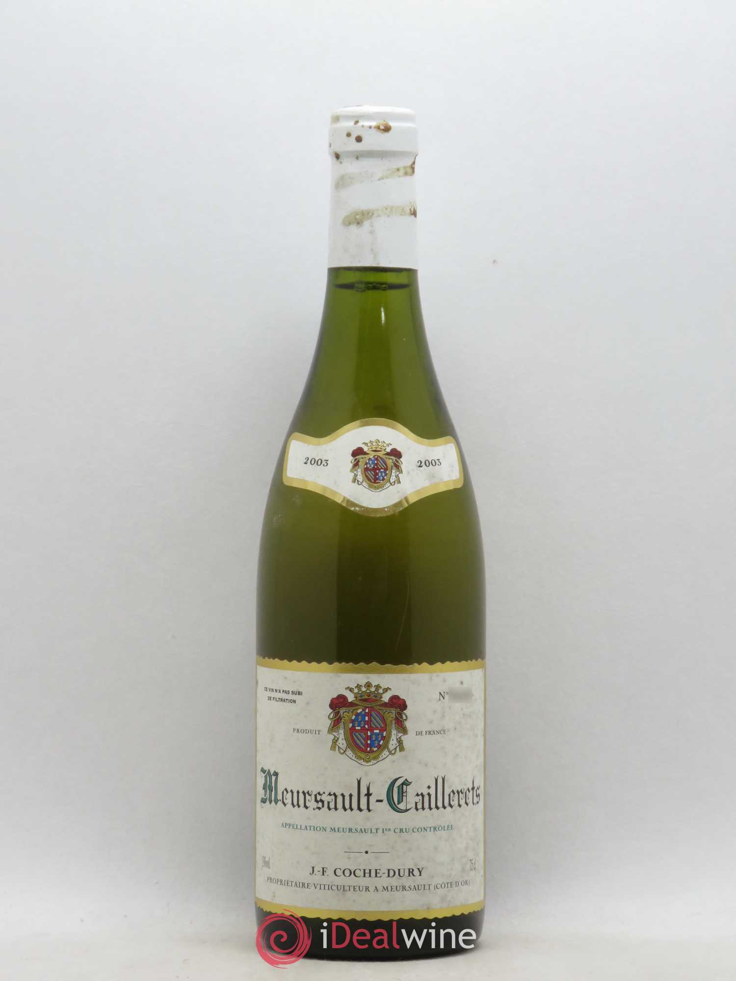Meursault 1er Cru Caillerets Coche Dury (Domaine) 2003 - Lot de 1 bouteille - 0