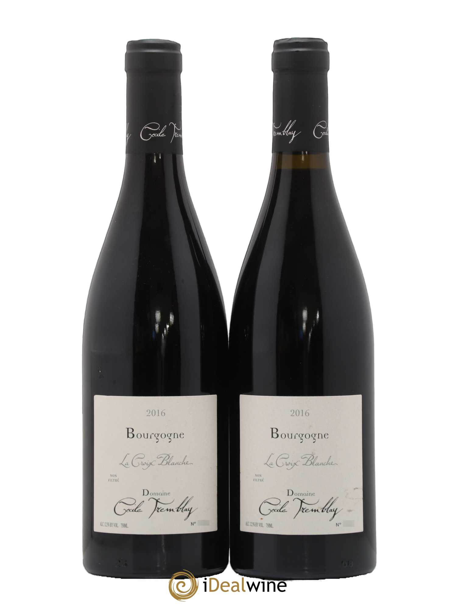 Bourgogne La Croix Blanche Cécile Tremblay 2016 - Lot de 2 bouteilles - 0